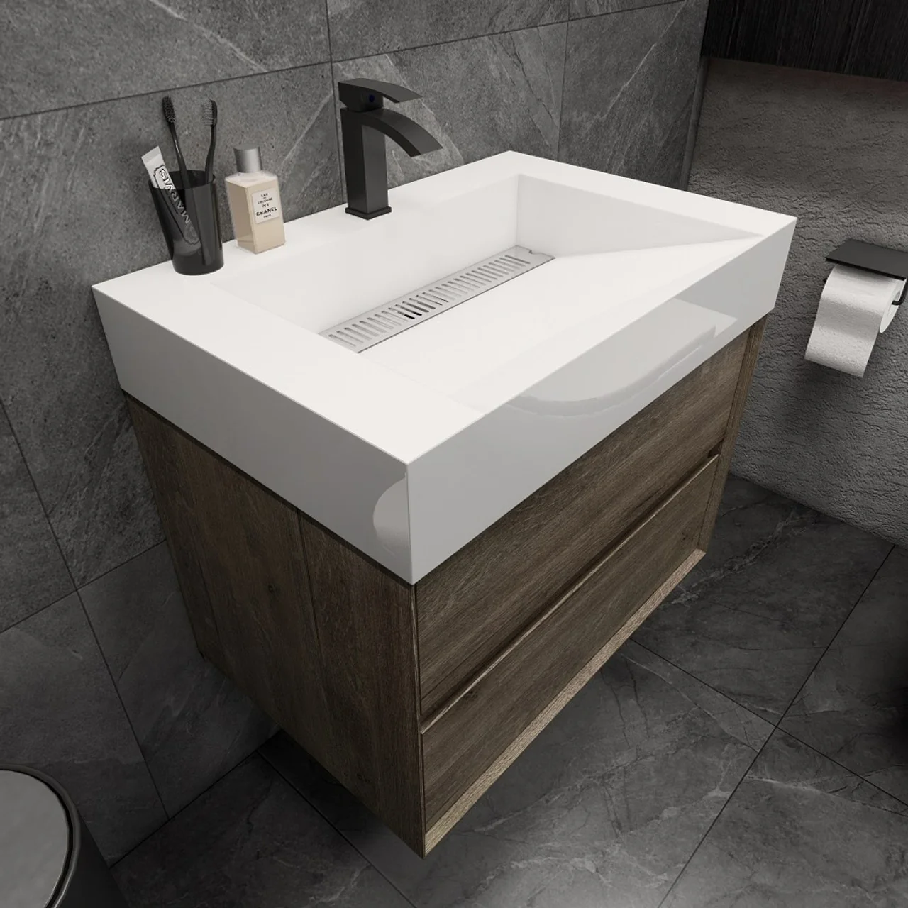 Maslow Floating Vanity (24"-104") 146 Maslow Floating Vanity (24"-104")