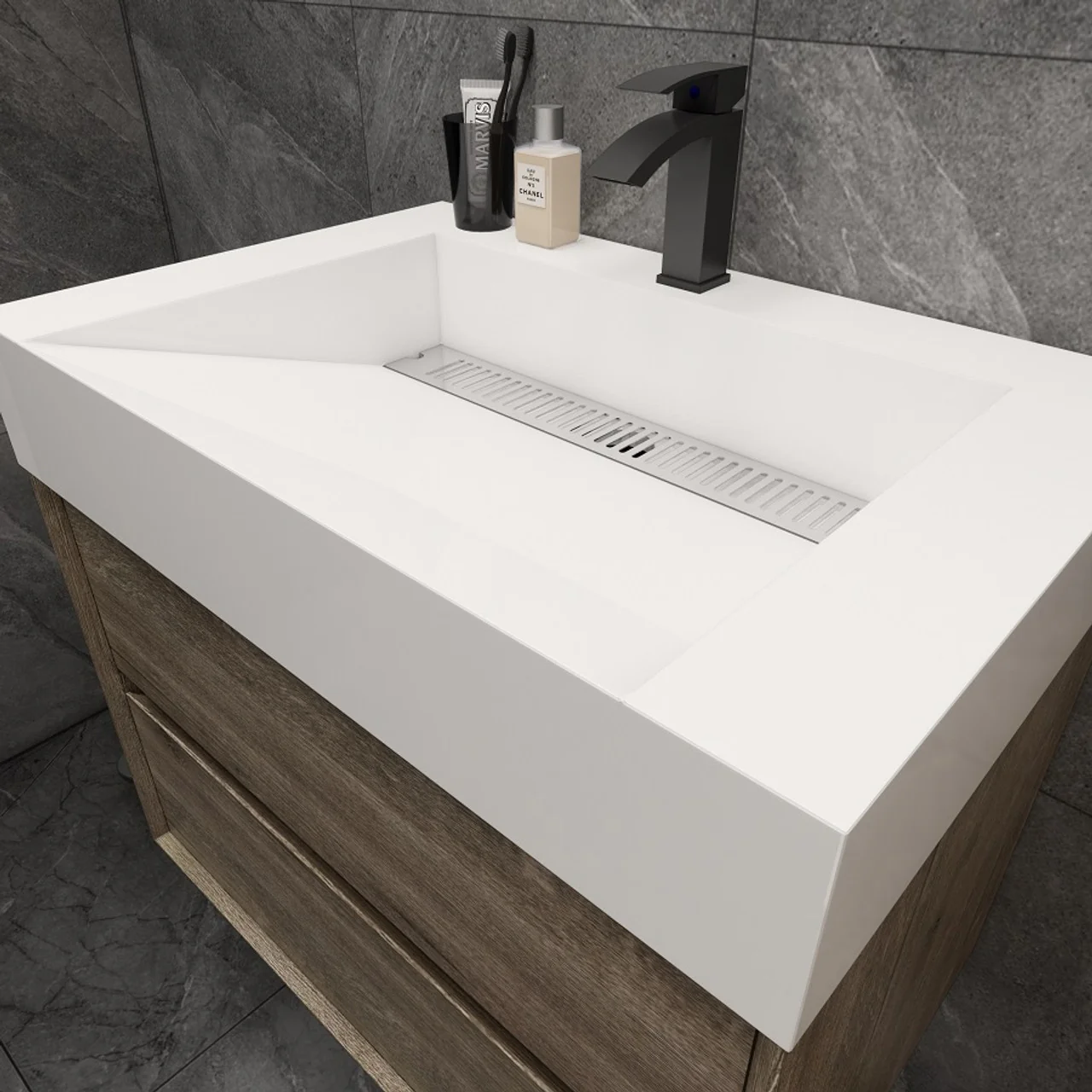Maslow Floating Vanity (24"-104") 148 Maslow Floating Vanity (24"-104")