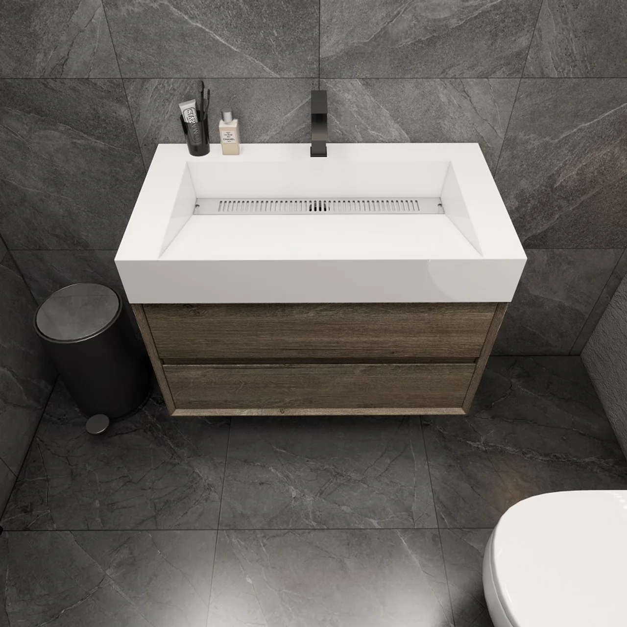 Maslow Floating Vanity (24"-104") 152 Maslow Floating Vanity (24"-104")