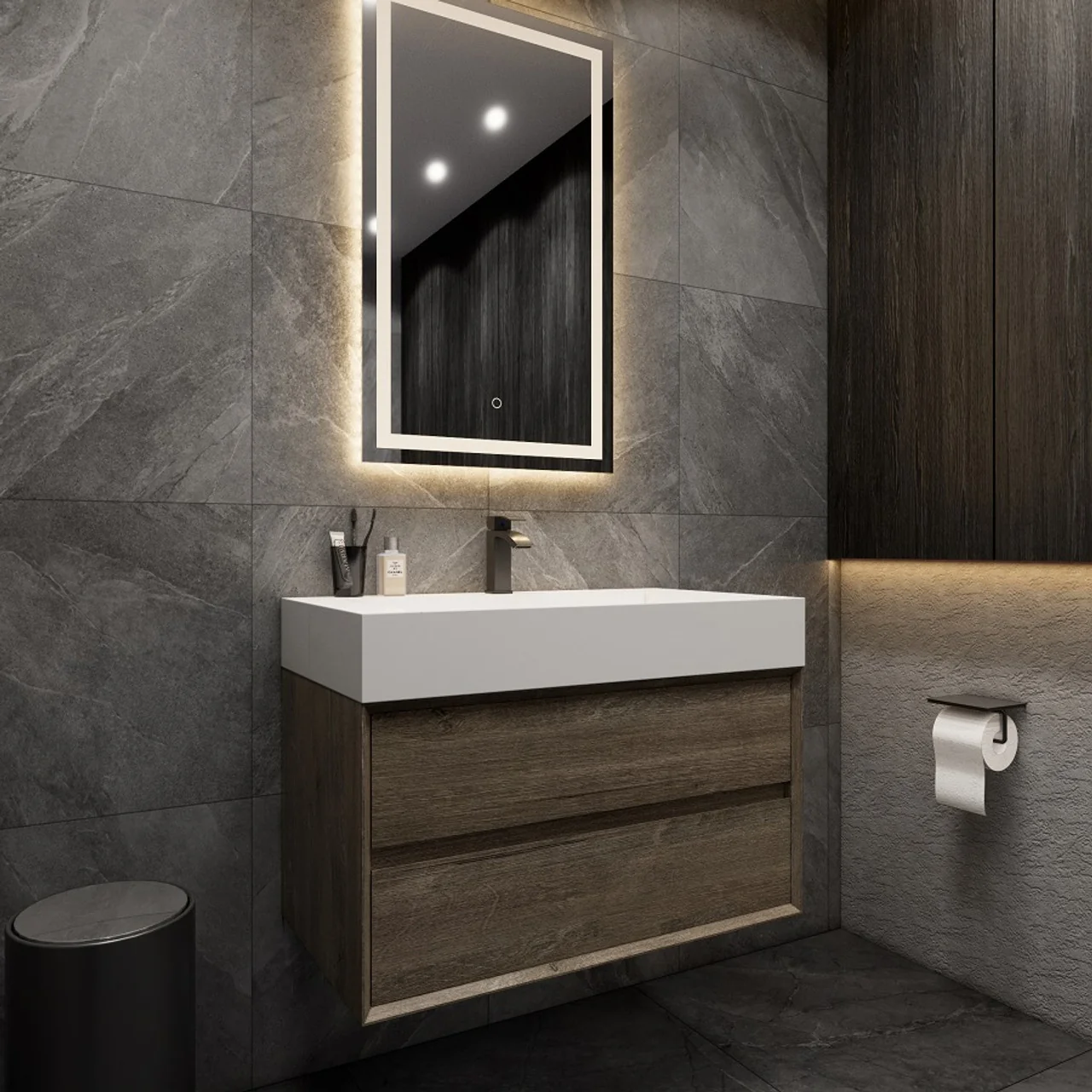Maslow Floating Vanity (24"-104") 153 Maslow Floating Vanity (24"-104")