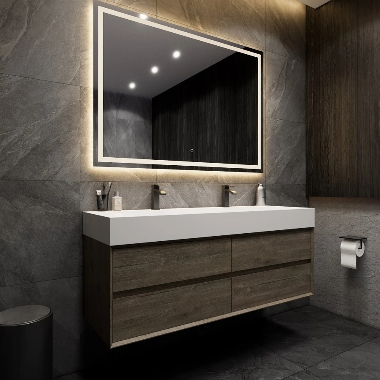 Maslow Floating Vanity (24"-104") 169 Maslow Floating Vanity (24"-104")