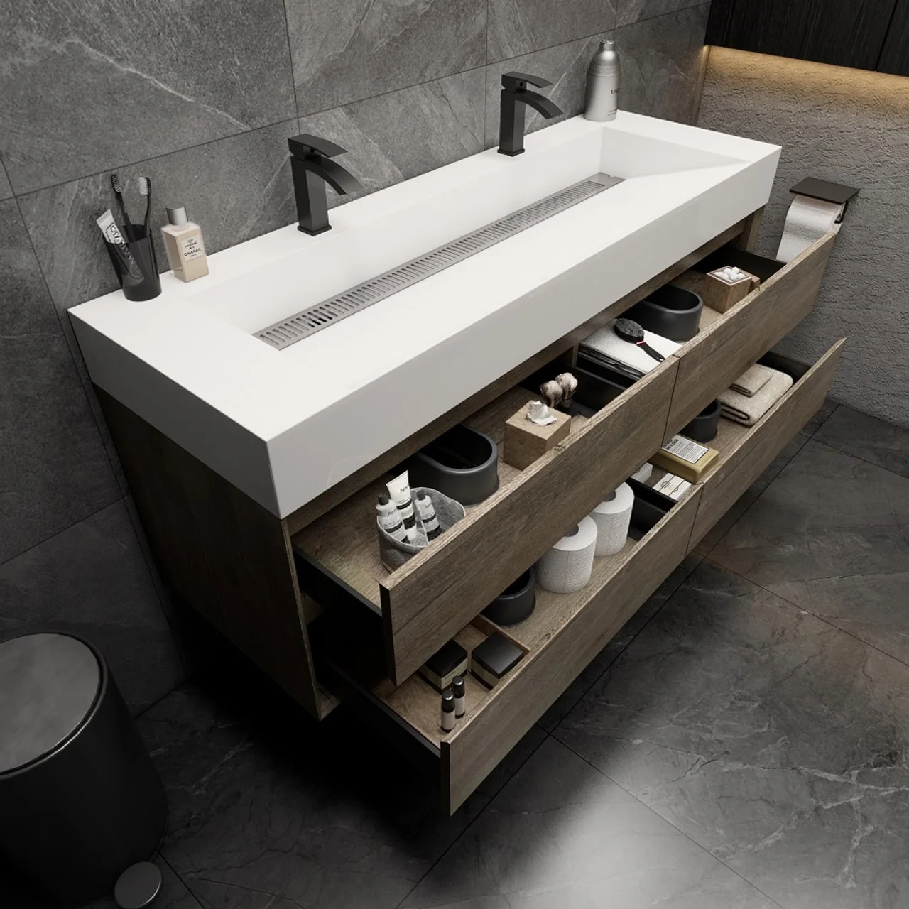 Maslow Floating Vanity (24"-104") 170 Maslow Floating Vanity (24"-104")