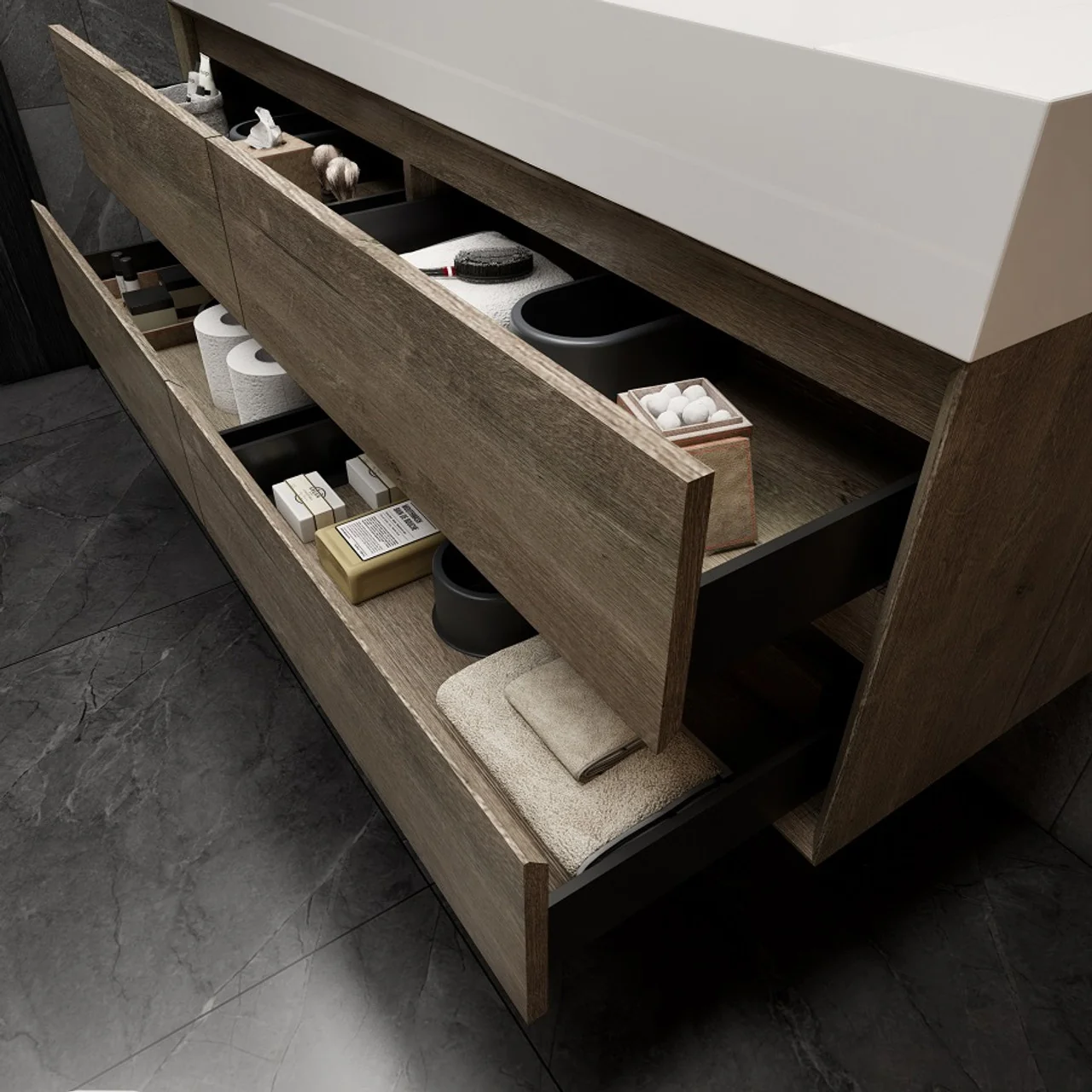 Maslow Floating Vanity (24"-104") 171 Maslow Floating Vanity (24"-104")