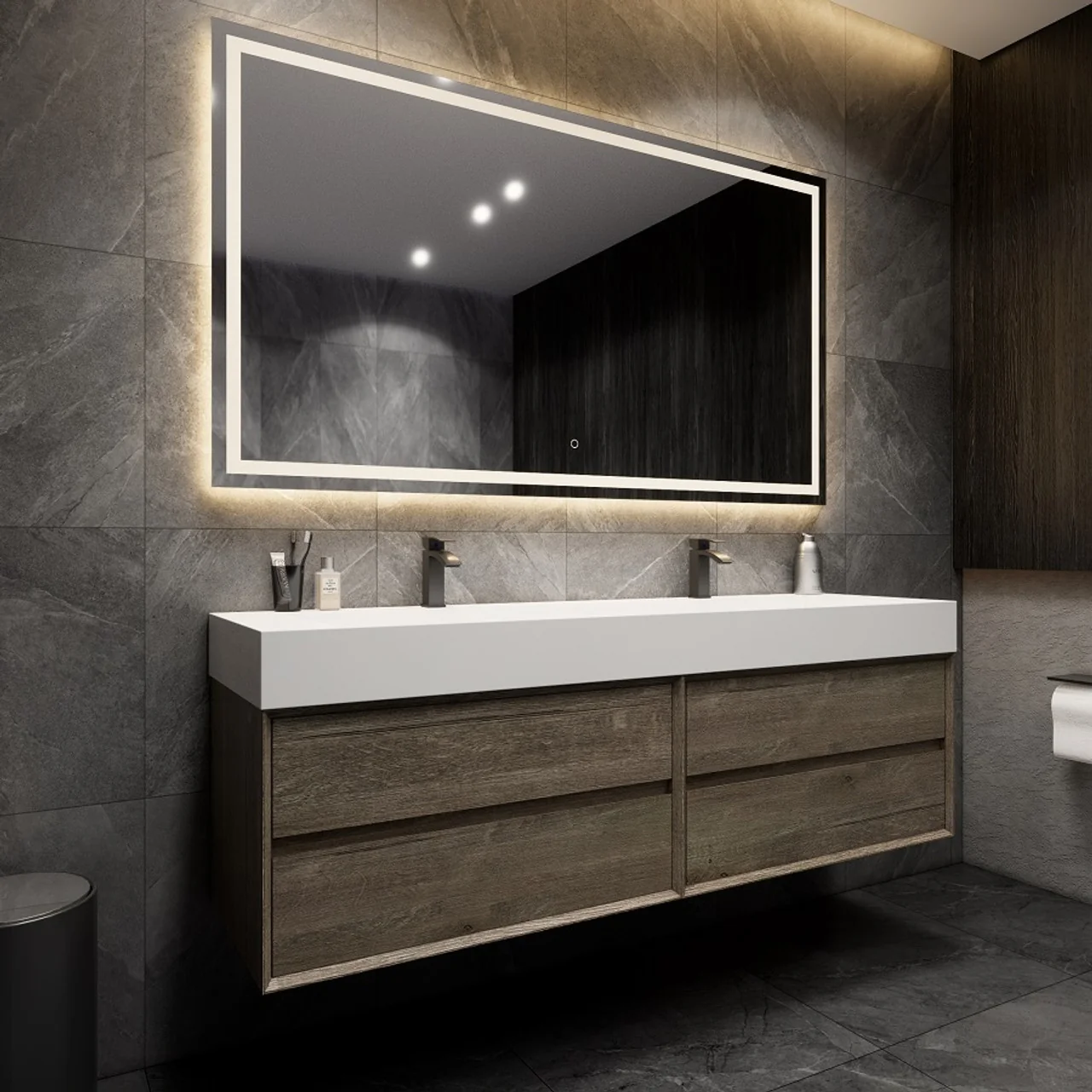 Maslow Floating Vanity (24"-104") 177 Maslow Floating Vanity (24"-104")