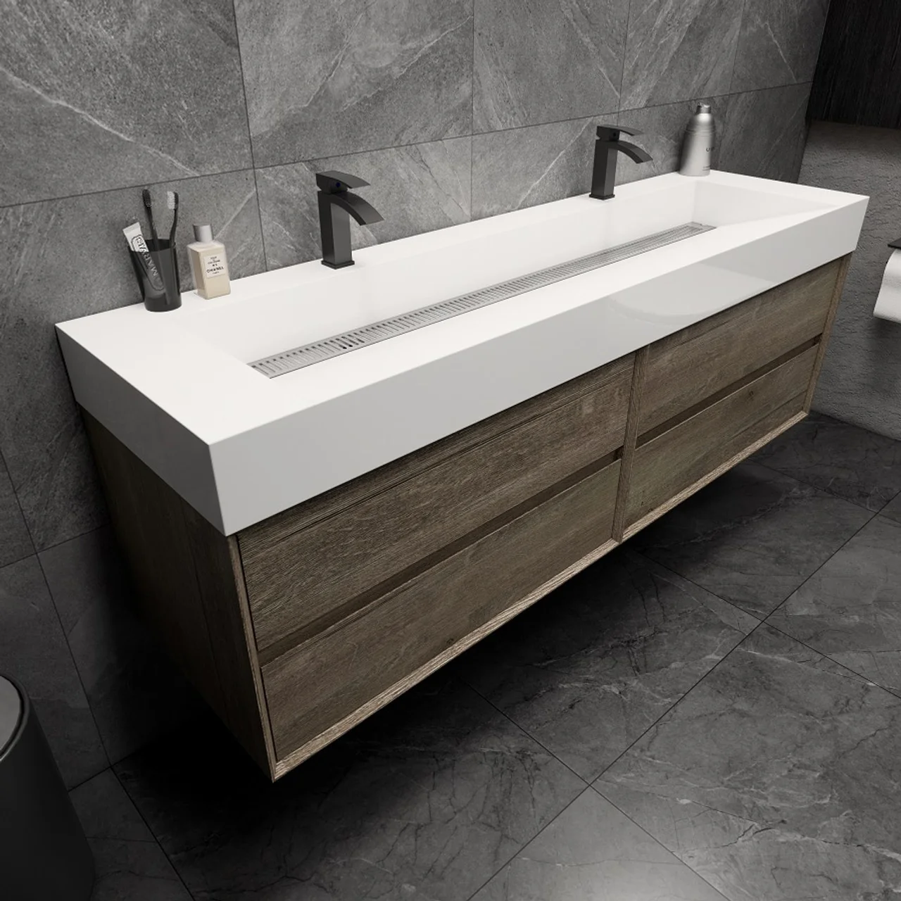 Maslow Floating Vanity (24"-104") 179 Maslow Floating Vanity (24"-104")