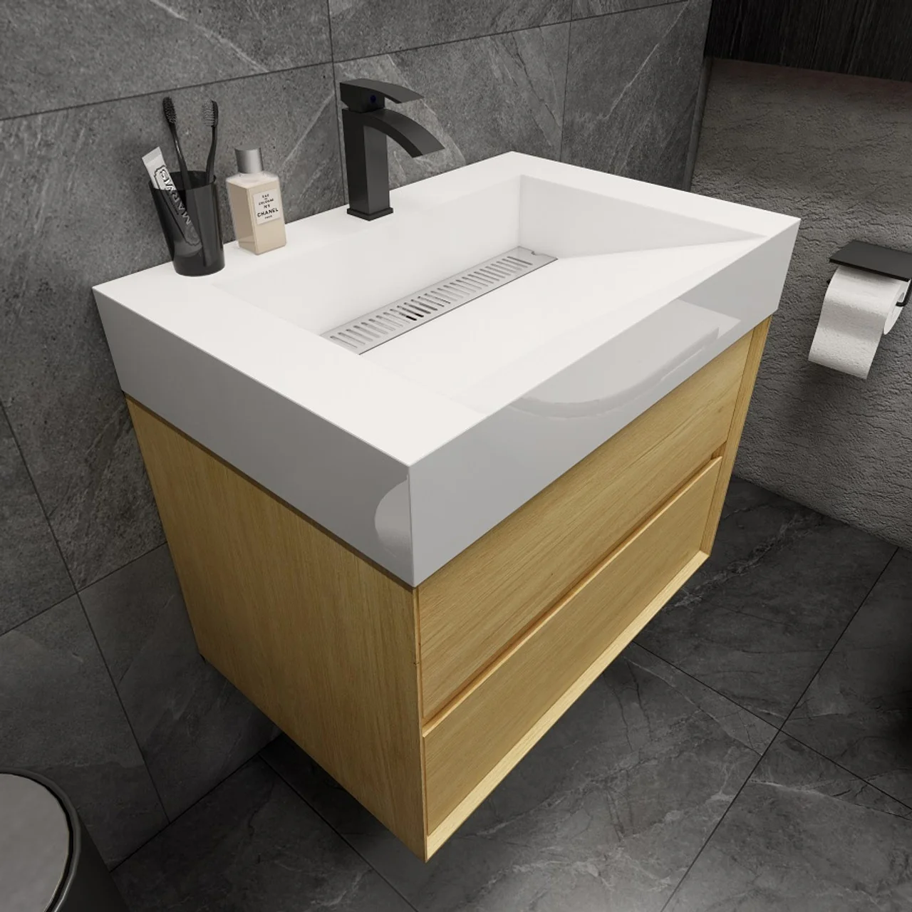 Maslow Floating Vanity (24"-104") 18 Maslow Floating Vanity (24"-104")