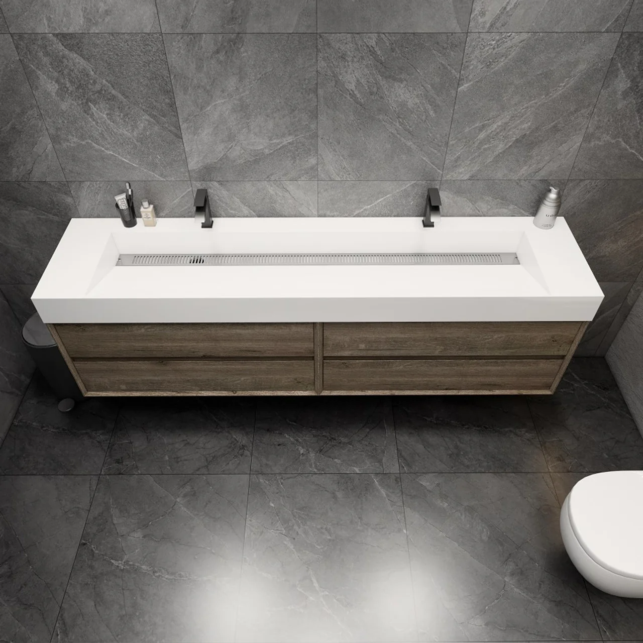 Maslow Floating Vanity (24"-104") 183 Maslow Floating Vanity (24"-104")