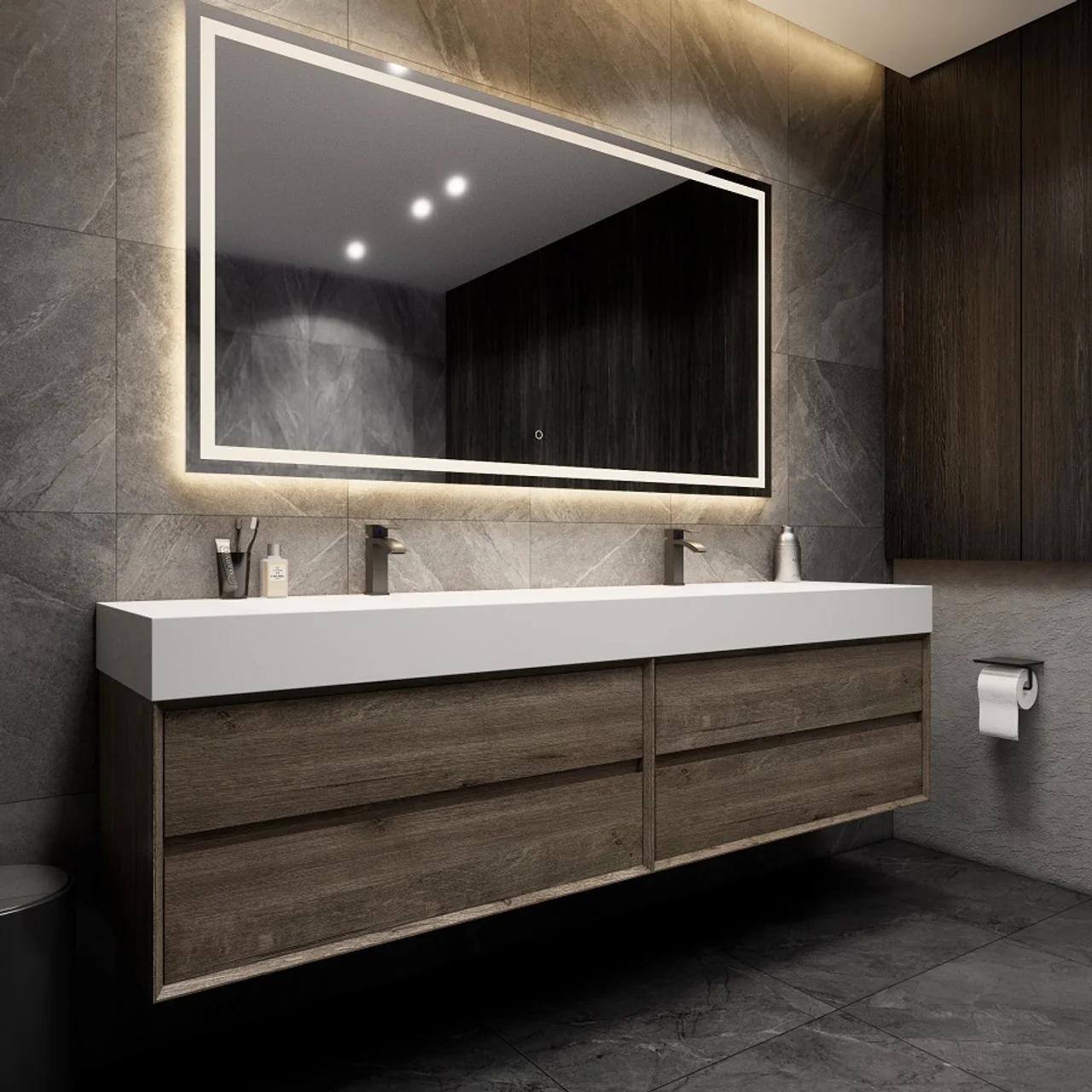 Maslow Floating Vanity (24"-104") 184 Maslow Floating Vanity (24"-104")