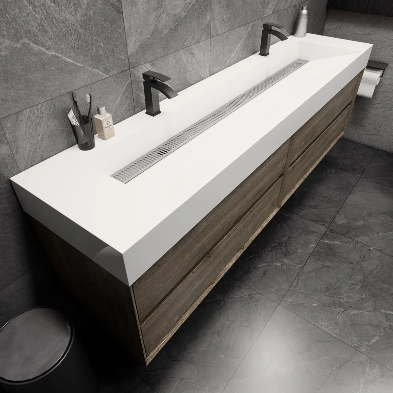 Maslow Floating Vanity (24"-104") 185 Maslow Floating Vanity (24"-104")