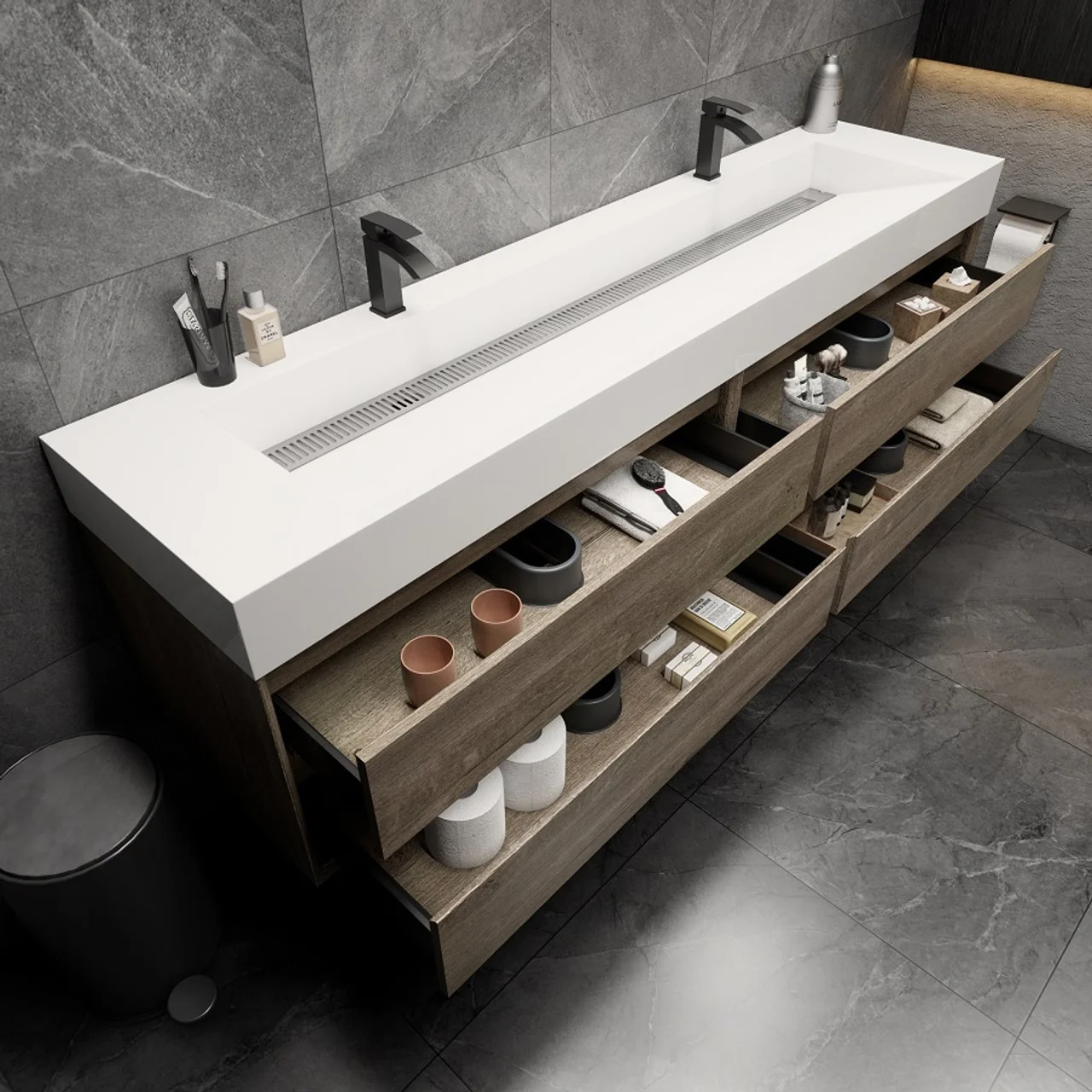 Maslow Floating Vanity (24"-104") 186 Maslow Floating Vanity (24"-104")