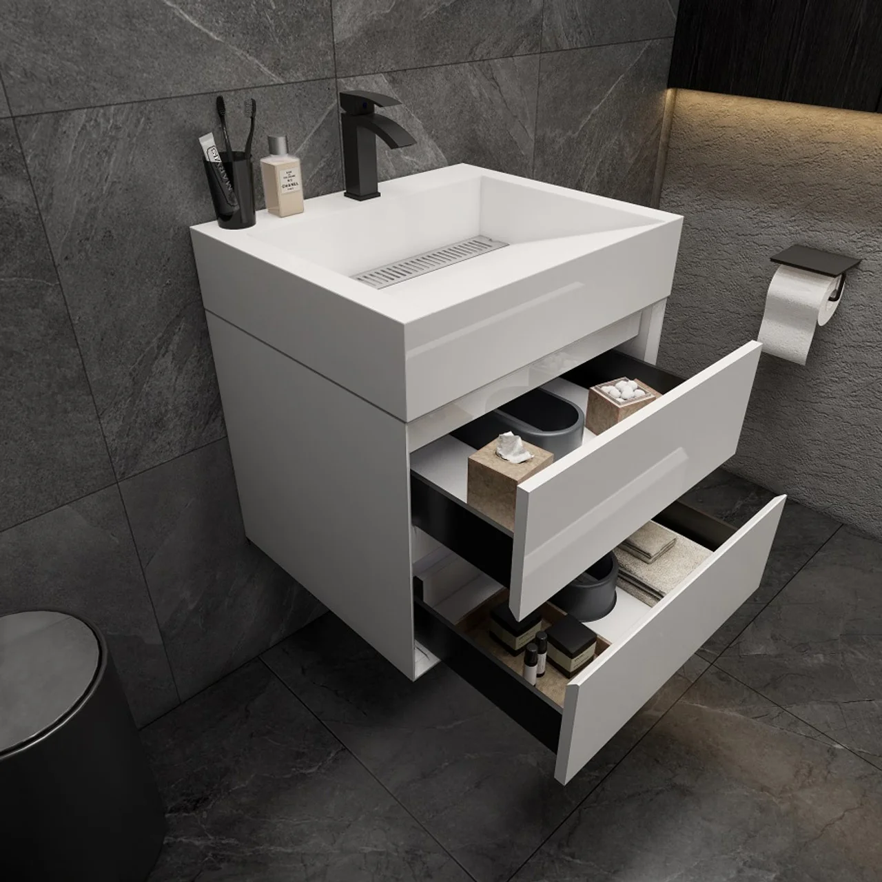 Maslow Floating Vanity (24"-104") 190 Maslow Floating Vanity (24"-104")