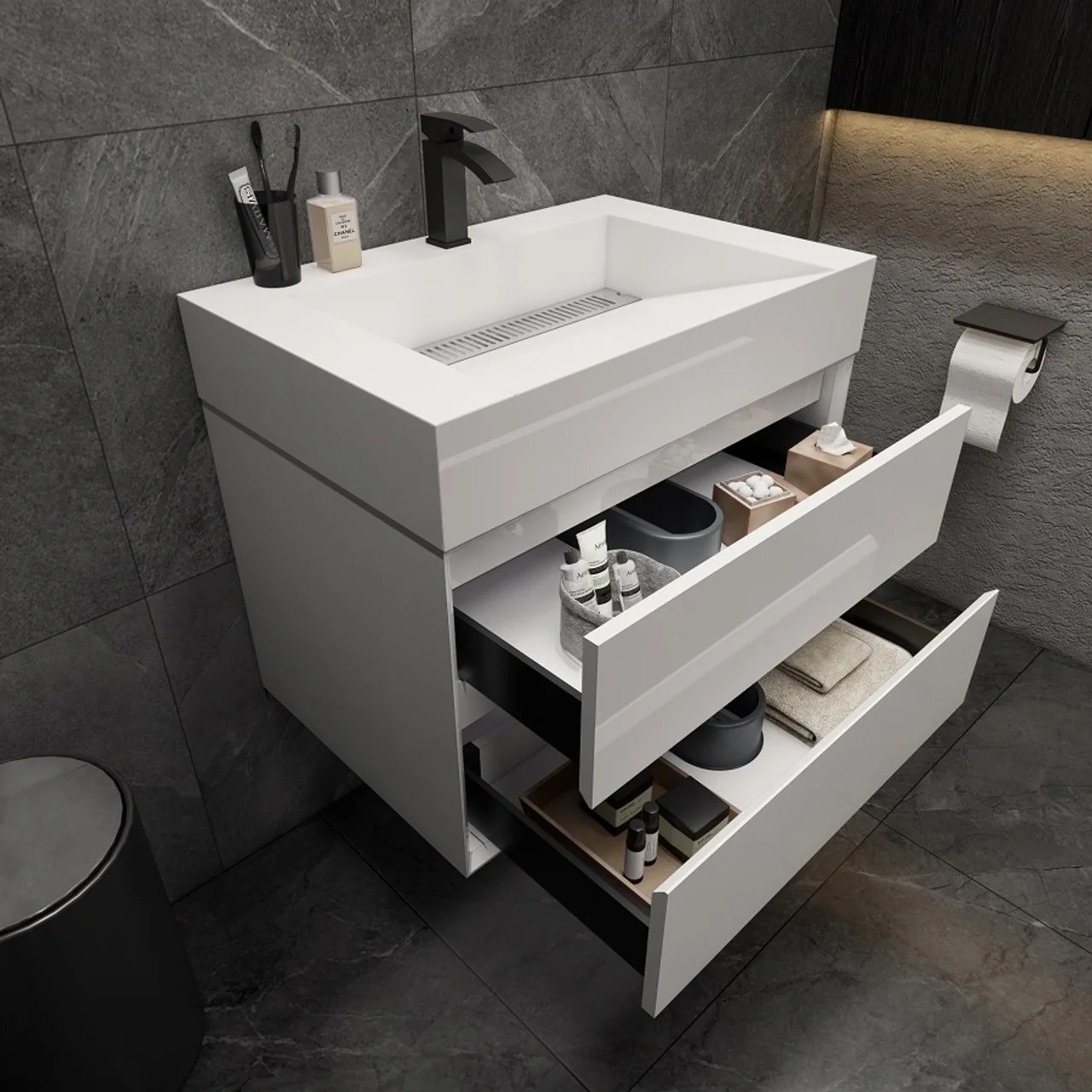 Maslow Floating Vanity (24"-104") 192 Maslow Floating Vanity (24"-104")