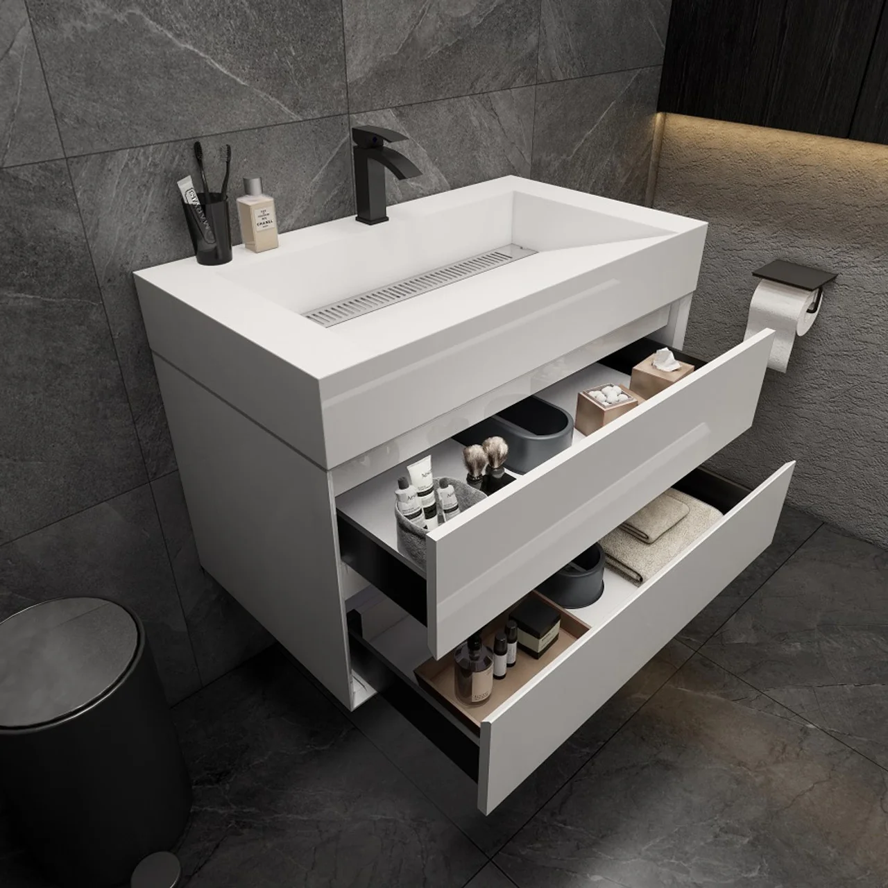 Maslow Floating Vanity (24"-104") 194 Maslow Floating Vanity (24"-104")