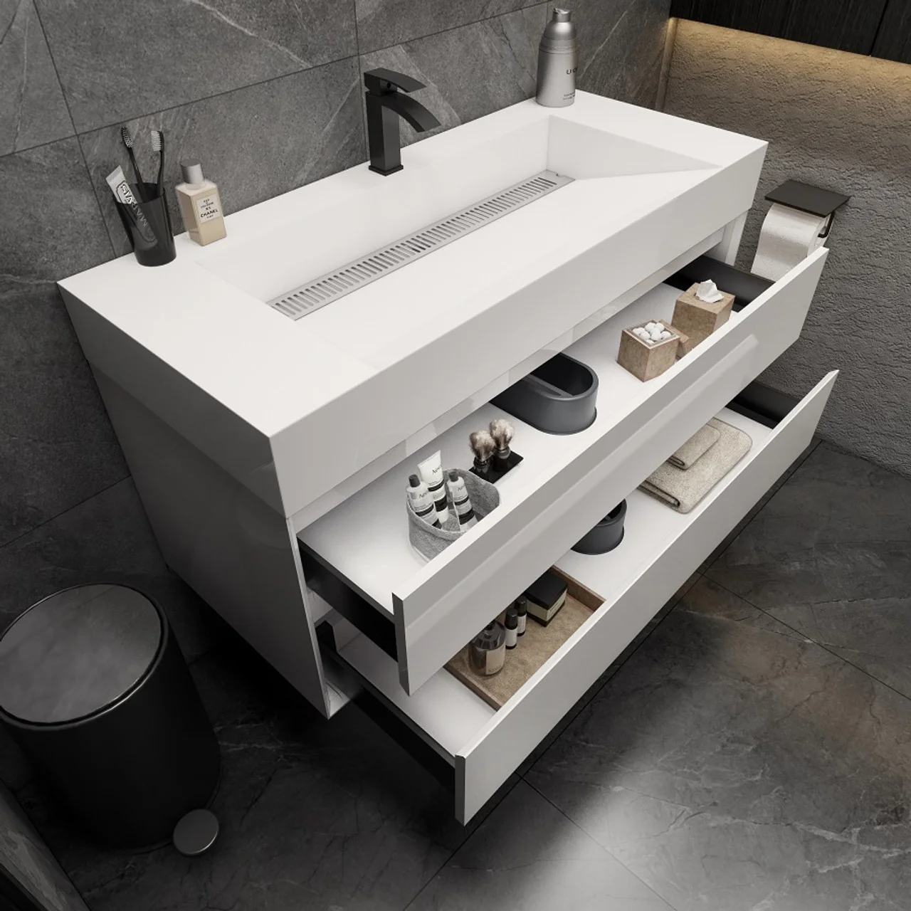 Maslow Floating Vanity (24"-104") 196 Maslow Floating Vanity (24"-104")