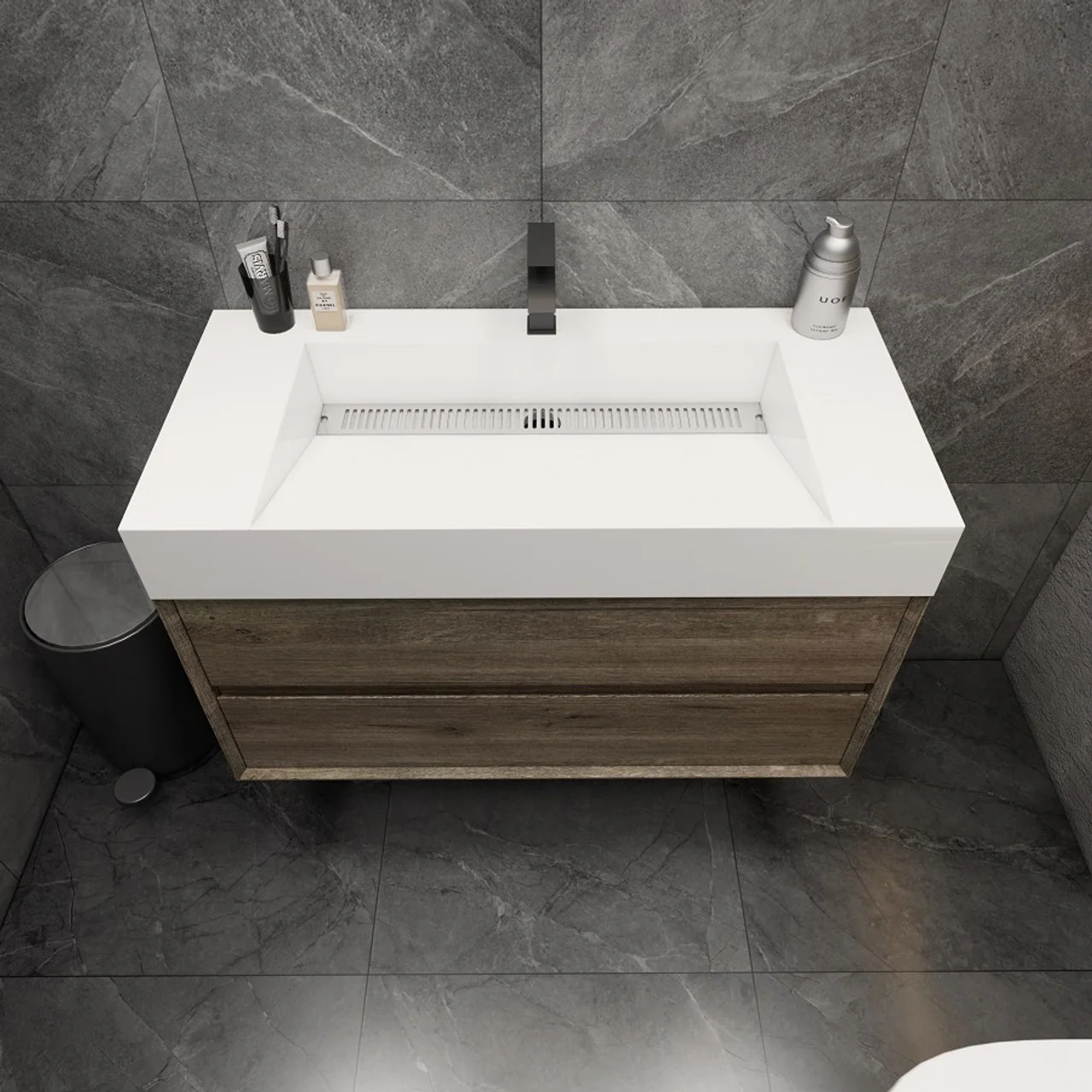 Maslow Floating Vanity (24"-104") 2 Maslow Floating Vanity (24"-104")