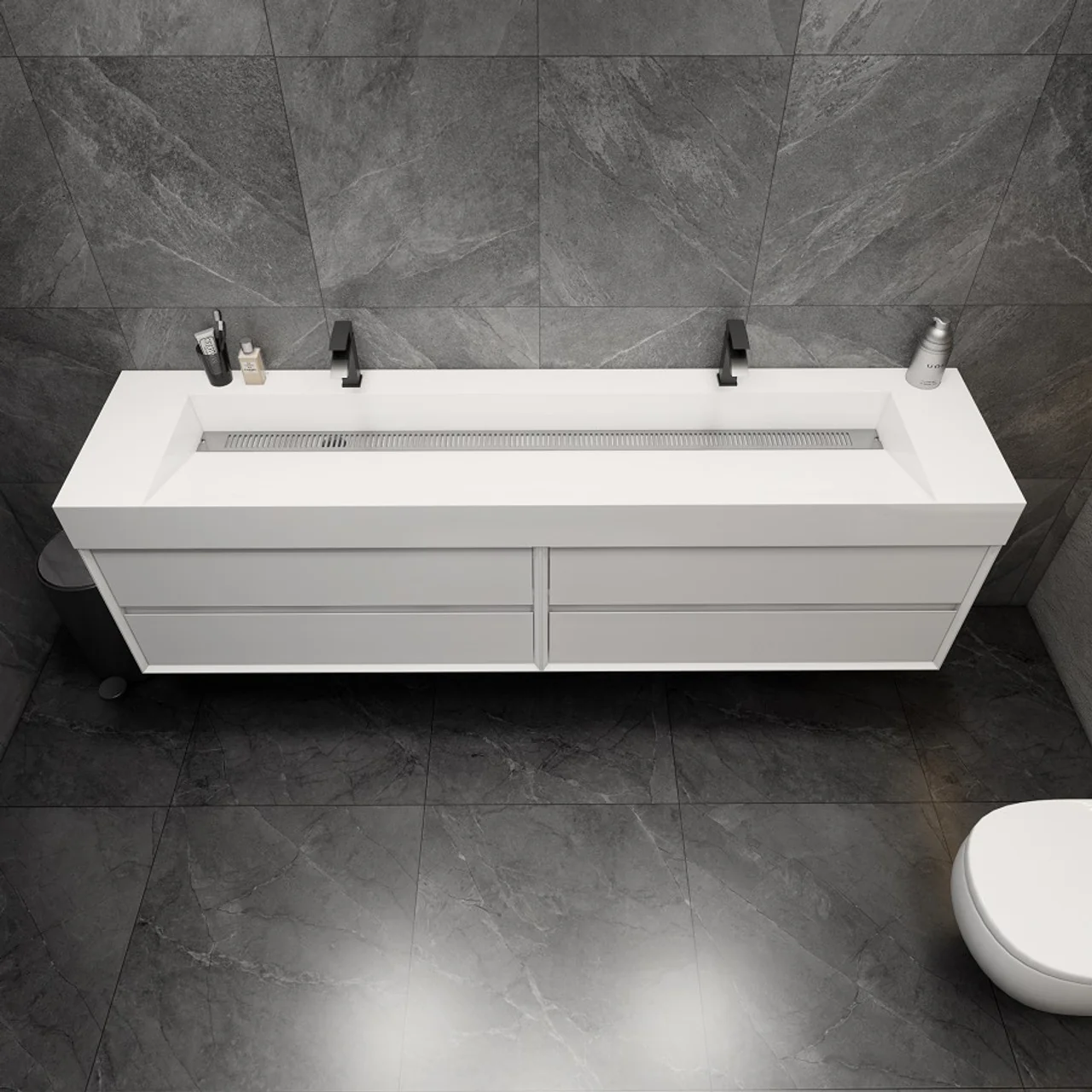 Maslow Floating Vanity (24"-104") 200 Maslow Floating Vanity (24"-104")