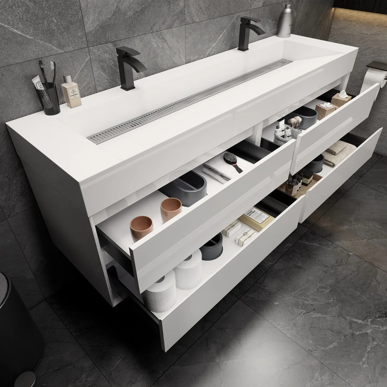 Maslow Floating Vanity (24"-104") 202 Maslow Floating Vanity (24"-104")