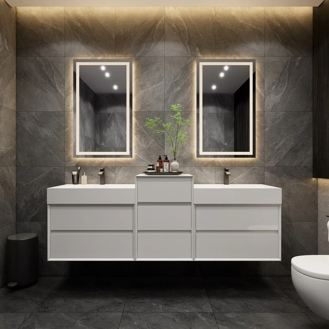 Maslow Floating Vanity (24"-104") 215 Maslow Floating Vanity (24"-104")