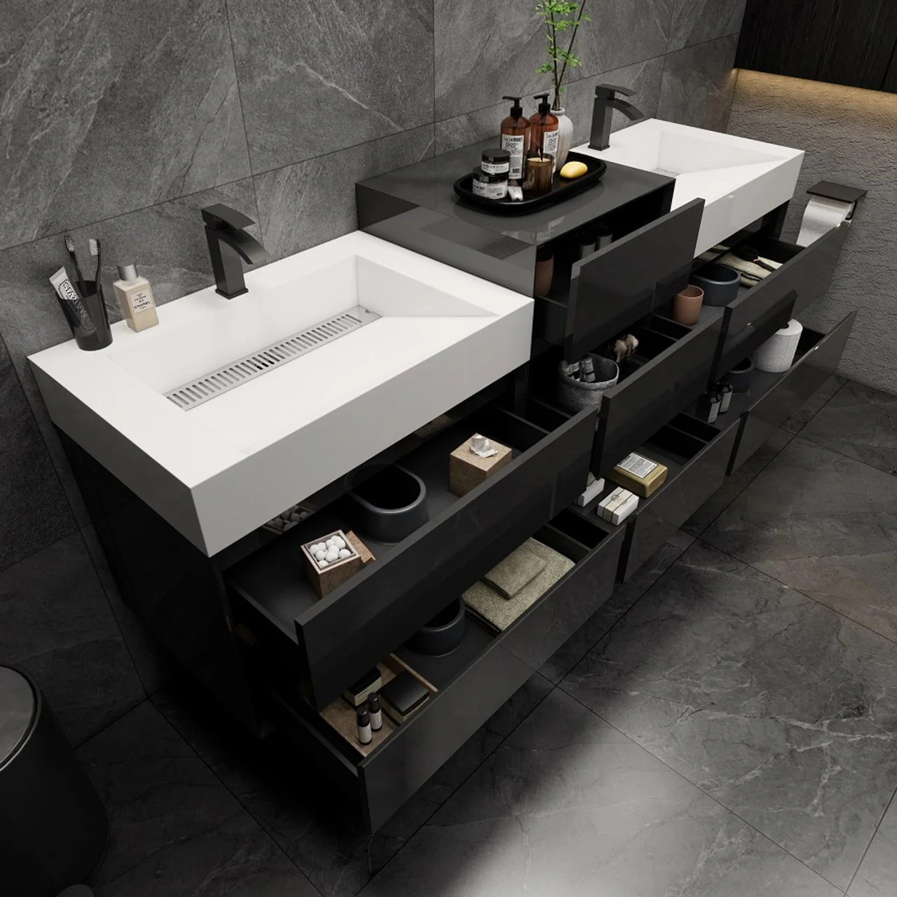 Maslow Floating Vanity (24"-104") 218 Maslow Floating Vanity (24"-104")