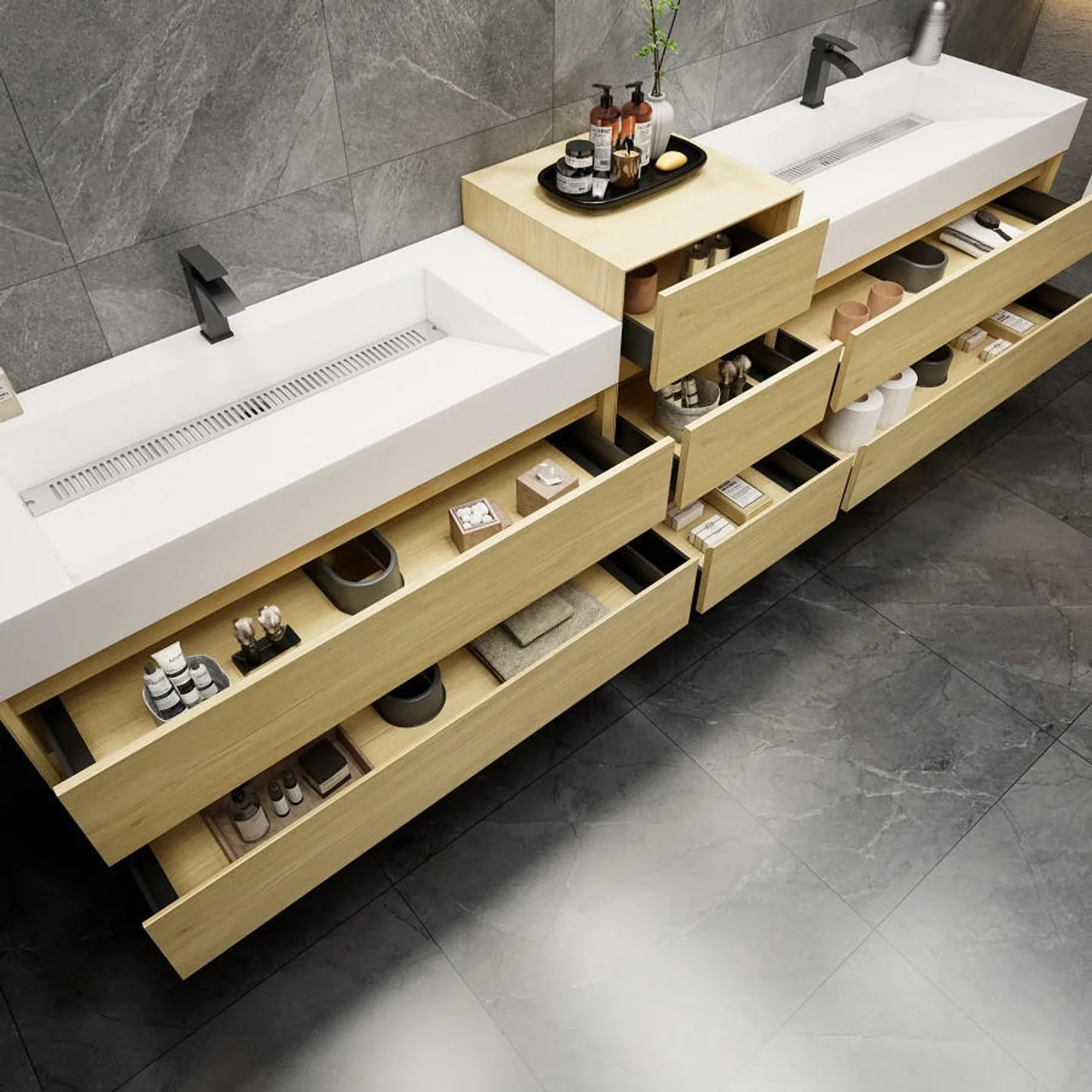 Maslow Floating Vanity (24"-104") 221 Maslow Floating Vanity (24"-104")
