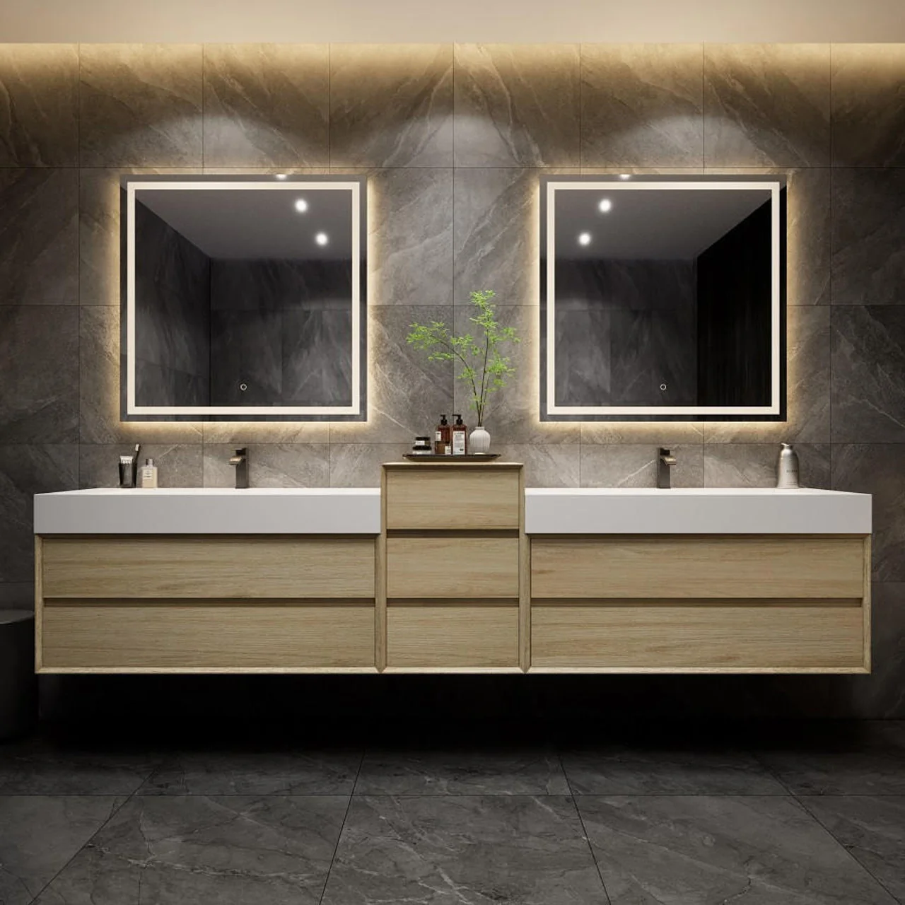 Maslow Floating Vanity (24"-104") 225 Maslow Floating Vanity (24"-104")