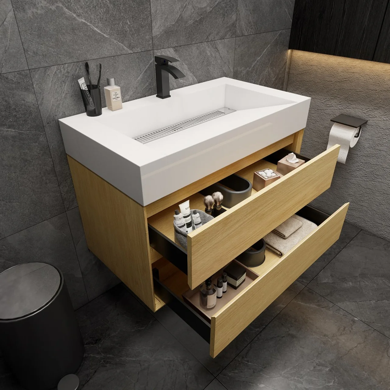 Maslow Floating Vanity (24"-104") 23 Maslow Floating Vanity (24"-104")