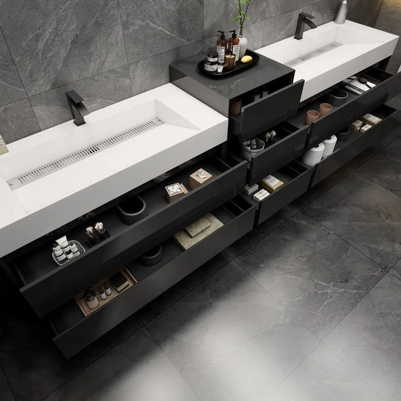 Maslow Floating Vanity (24"-104") 230 Maslow Floating Vanity (24"-104")