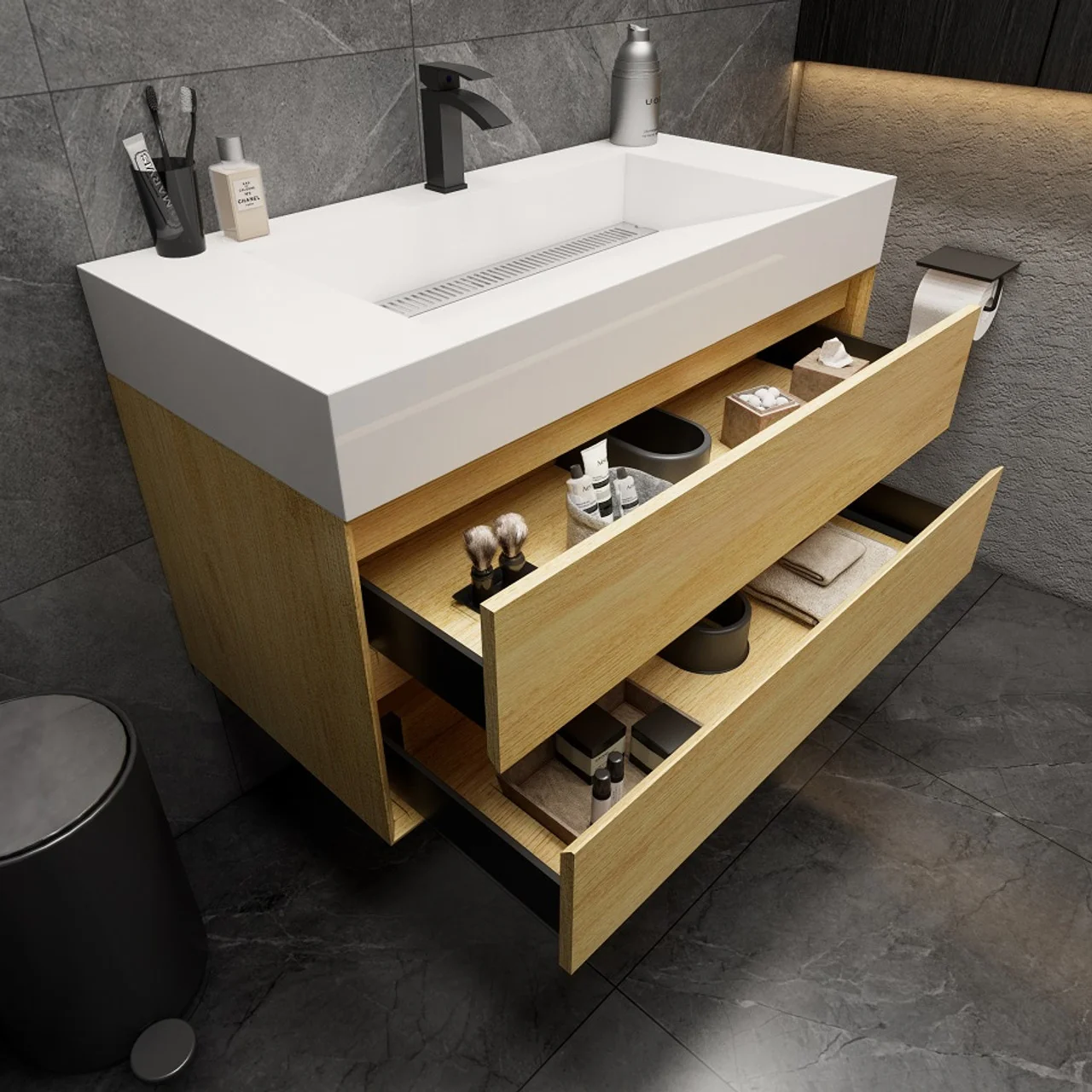 Maslow Floating Vanity (24"-104") 30 Maslow Floating Vanity (24"-104")