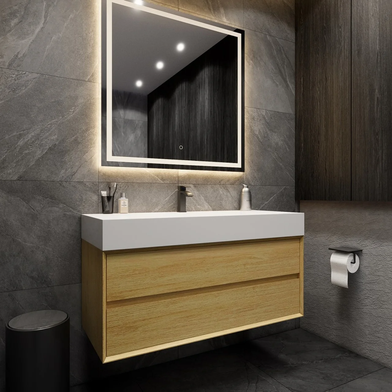 Maslow Floating Vanity (24"-104") 36 Maslow Floating Vanity (24"-104")