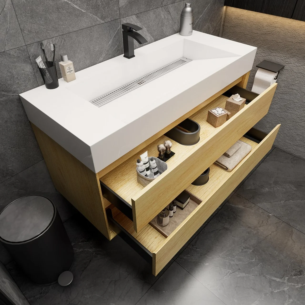 Maslow Floating Vanity (24"-104") 37 Maslow Floating Vanity (24"-104")
