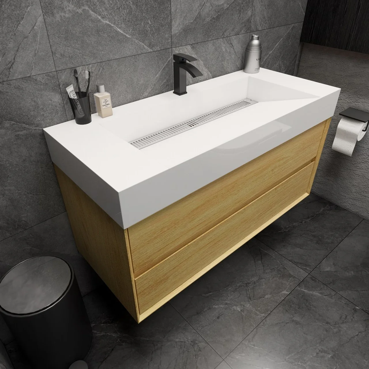 Maslow Floating Vanity (24"-104") 38 Maslow Floating Vanity (24"-104")