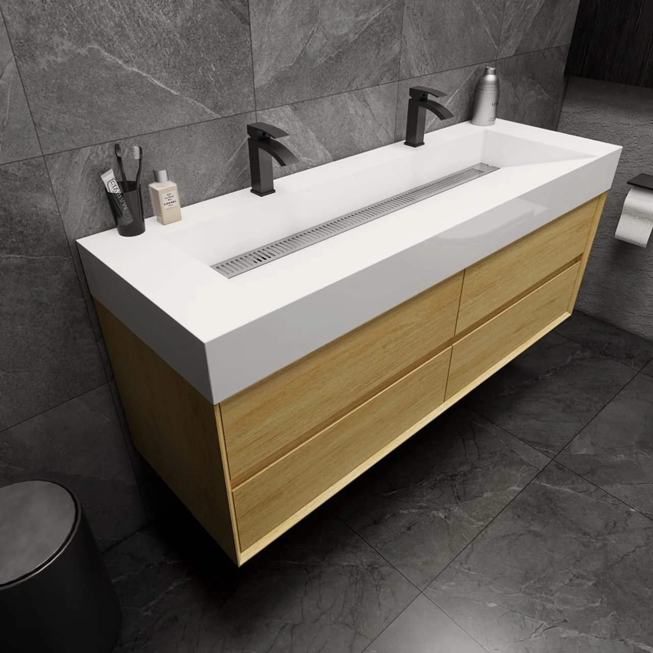Maslow Floating Vanity (24"-104") 46 Maslow Floating Vanity (24"-104")