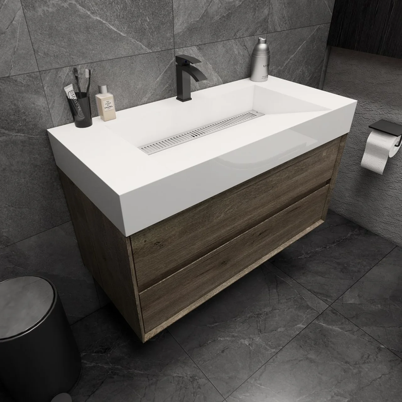 Maslow Floating Vanity (24"-104") 5 Maslow Floating Vanity (24"-104")
