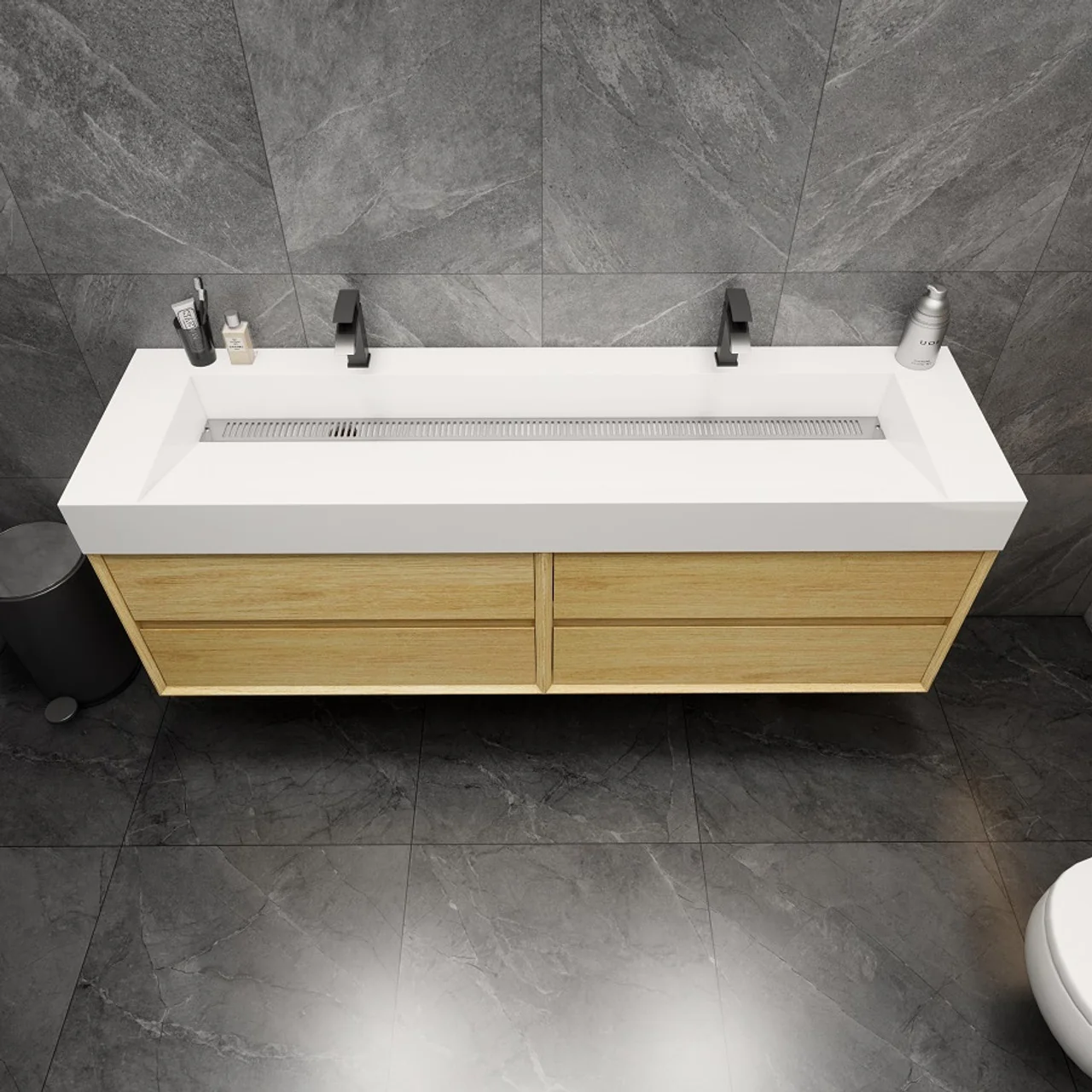 Maslow Floating Vanity (24"-104") 52 Maslow Floating Vanity (24"-104")