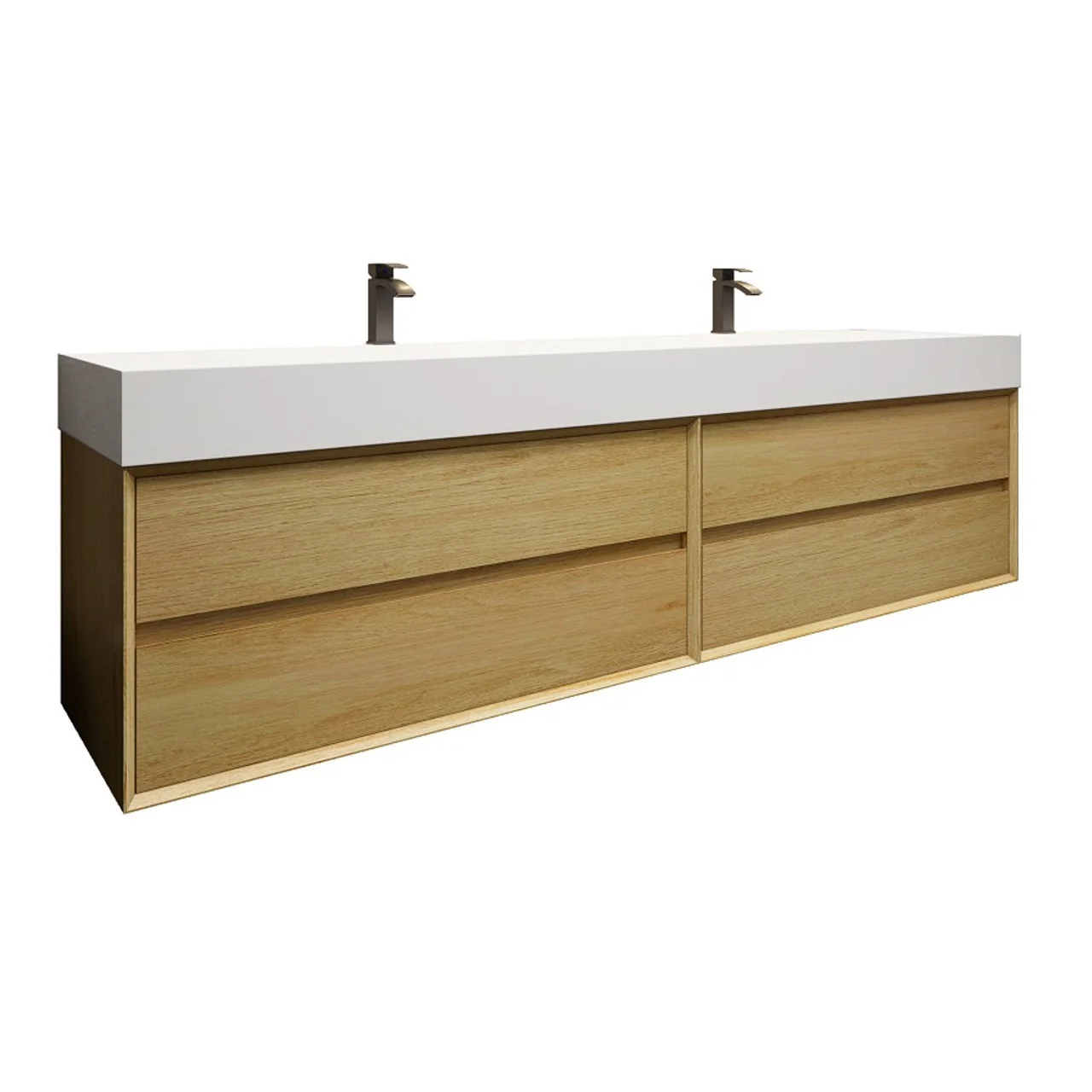 Maslow Floating Vanity (24"-104") 60 Maslow Floating Vanity (24"-104")