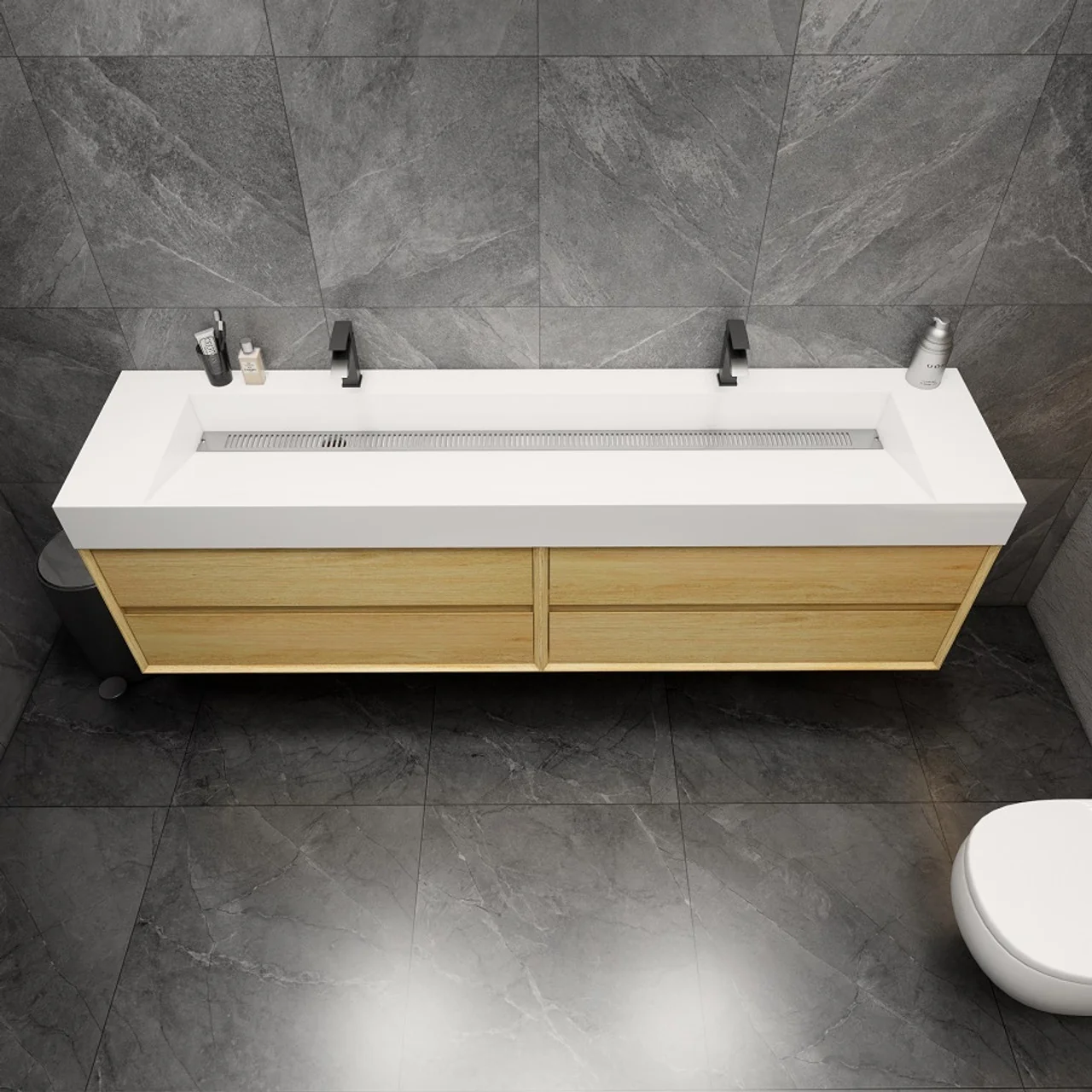 Maslow Floating Vanity (24"-104") 61 Maslow Floating Vanity (24"-104")