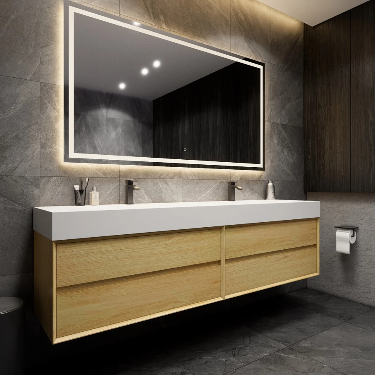 Maslow Floating Vanity (24"-104") 62 Maslow Floating Vanity (24"-104")