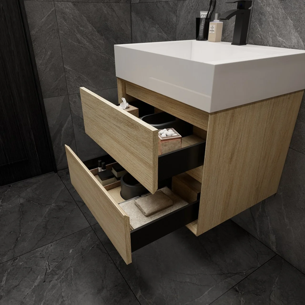 Maslow Floating Vanity (24"-104") 72 Maslow Floating Vanity (24"-104")