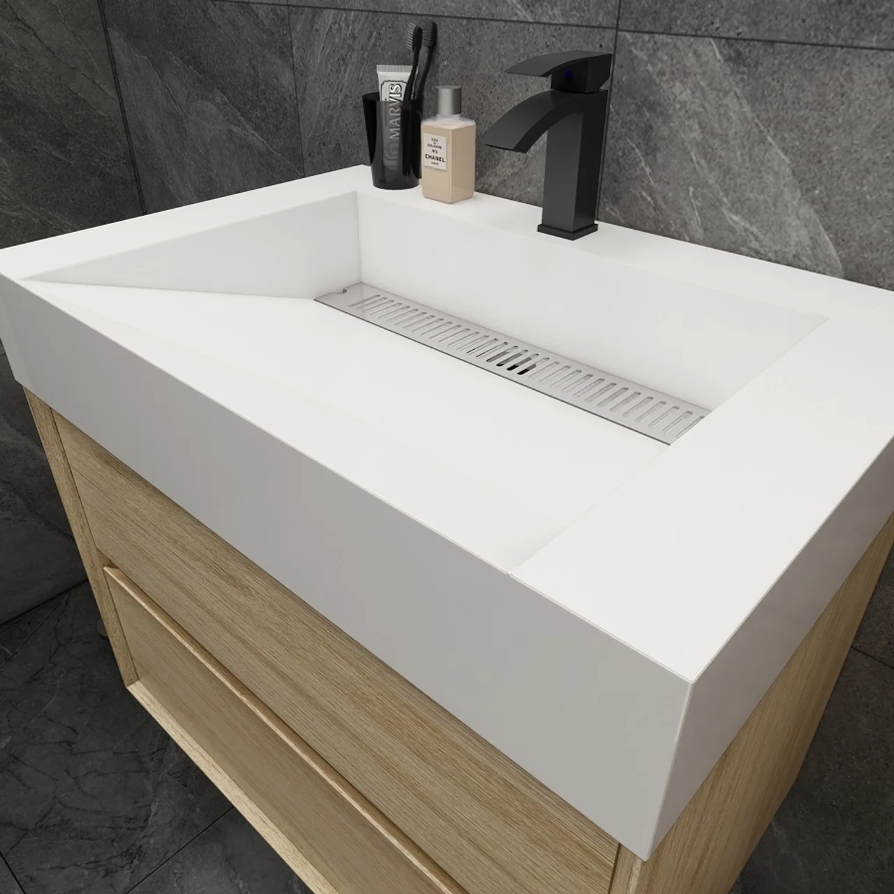 Maslow Floating Vanity (24"-104") 80 Maslow Floating Vanity (24"-104")