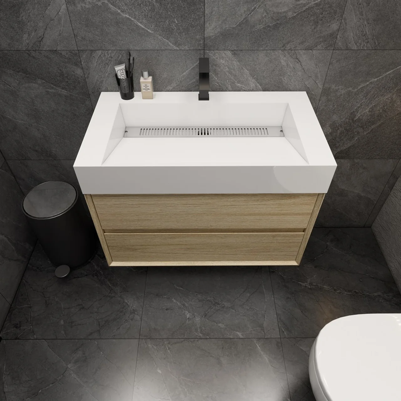 Maslow Floating Vanity (24"-104") 84 Maslow Floating Vanity (24"-104")