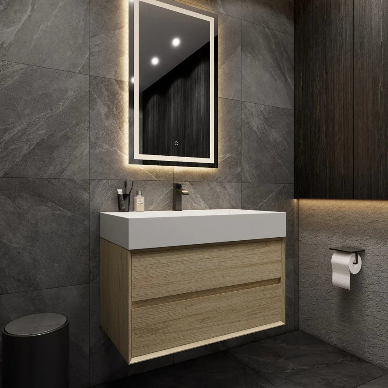 Maslow Floating Vanity (24"-104") 85 Maslow Floating Vanity (24"-104")