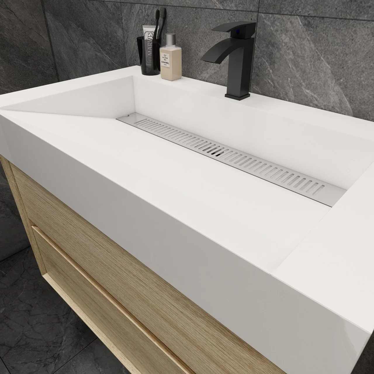 Maslow Floating Vanity (24"-104") 89 Maslow Floating Vanity (24"-104")