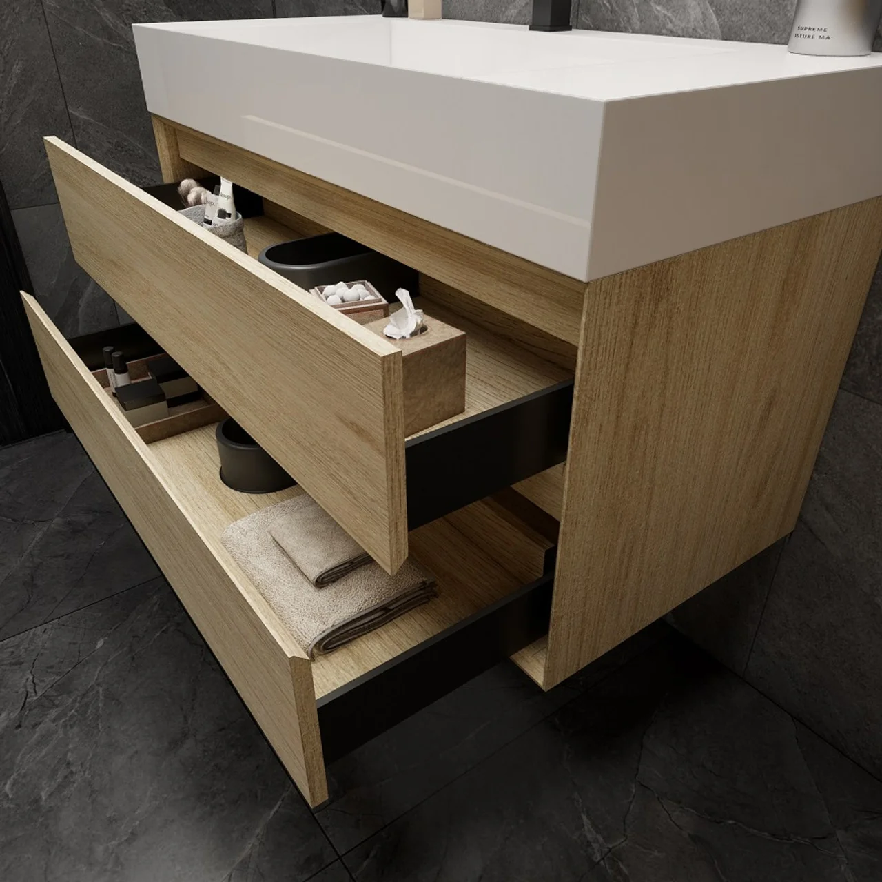 Maslow Floating Vanity (24"-104") 97 Maslow Floating Vanity (24"-104")