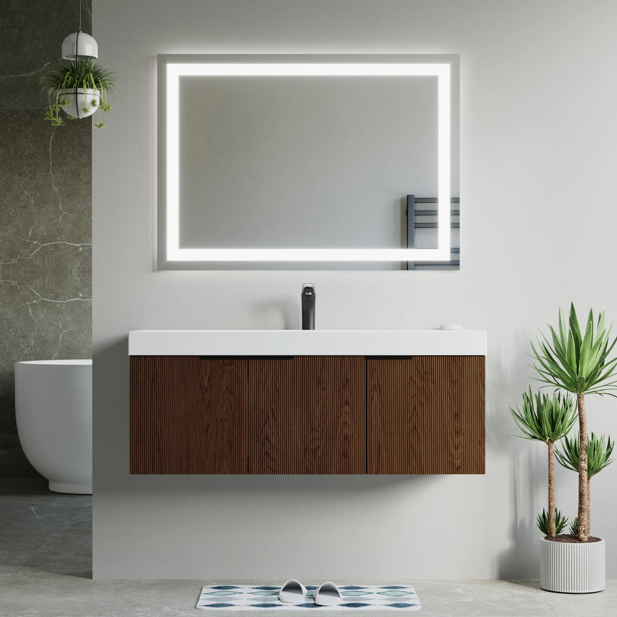 Bellezza Floating Vanity - Fluted (24"-60") 100 Bellezza Floating Vanity - Fluted (24"-60")