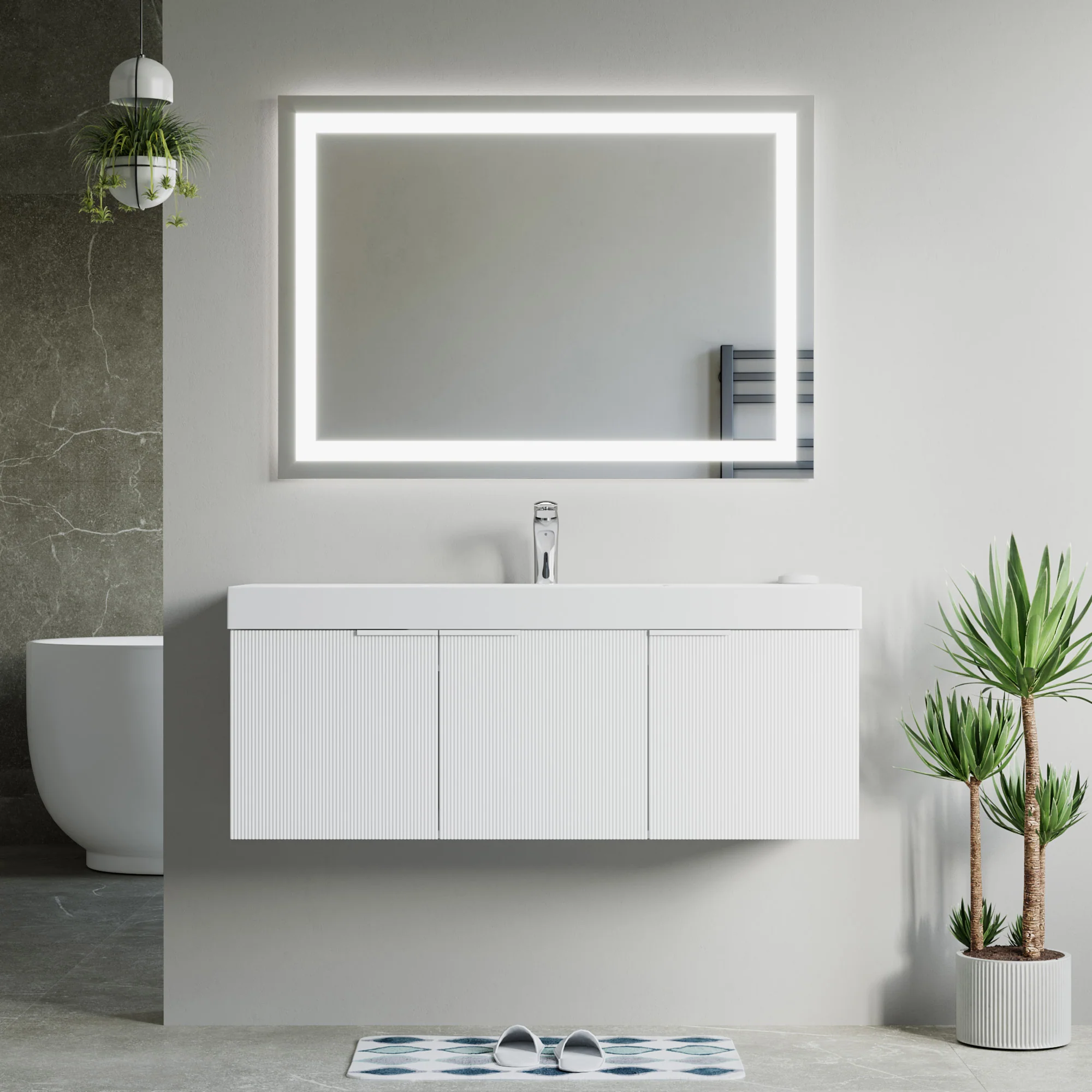 Bellezza Floating Vanity - Fluted (24"-60") 105 Bellezza Floating Vanity - Fluted (24"-60")