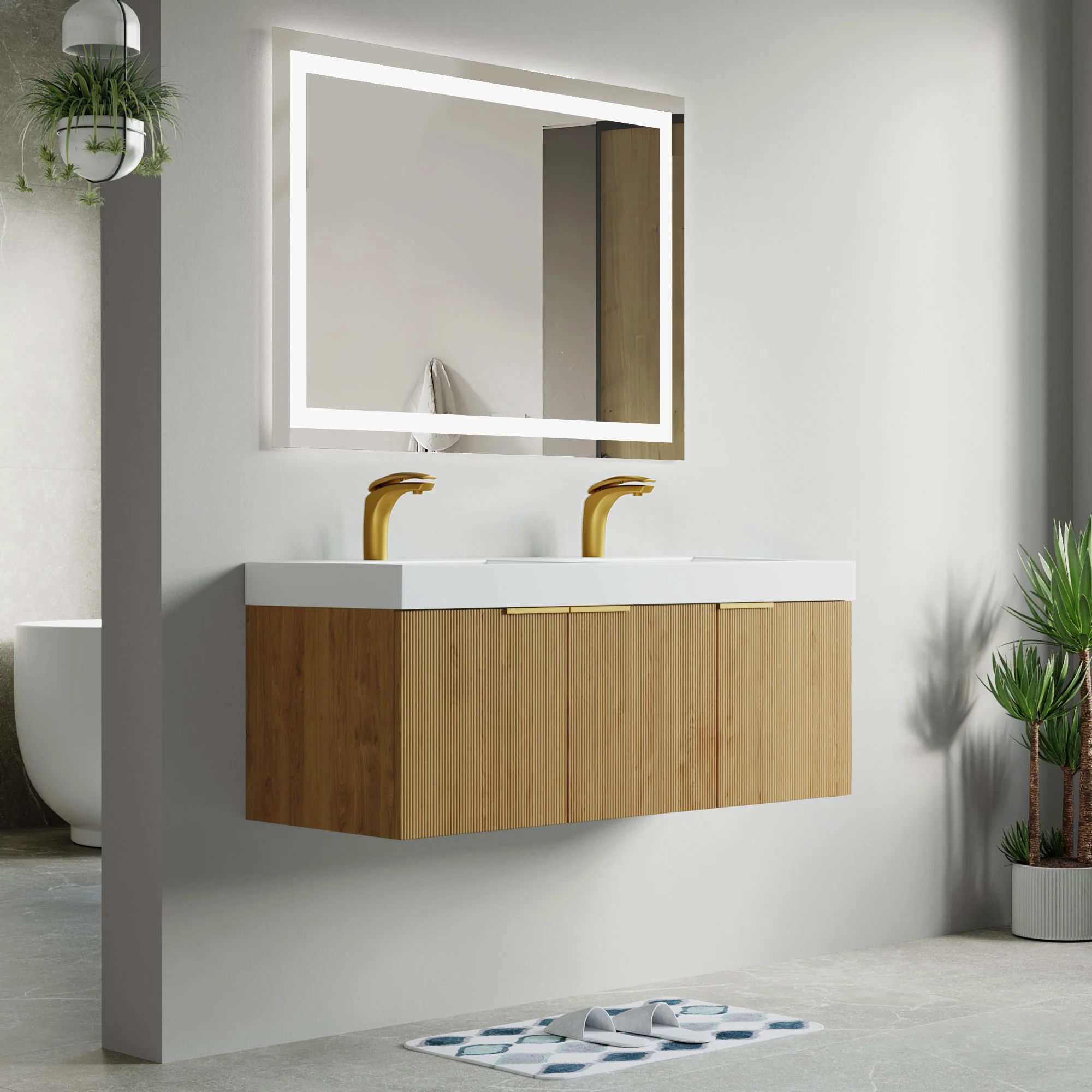 Bellezza Floating Vanity - Fluted (24"-60") 112 Bellezza Floating Vanity - Fluted (24"-60")