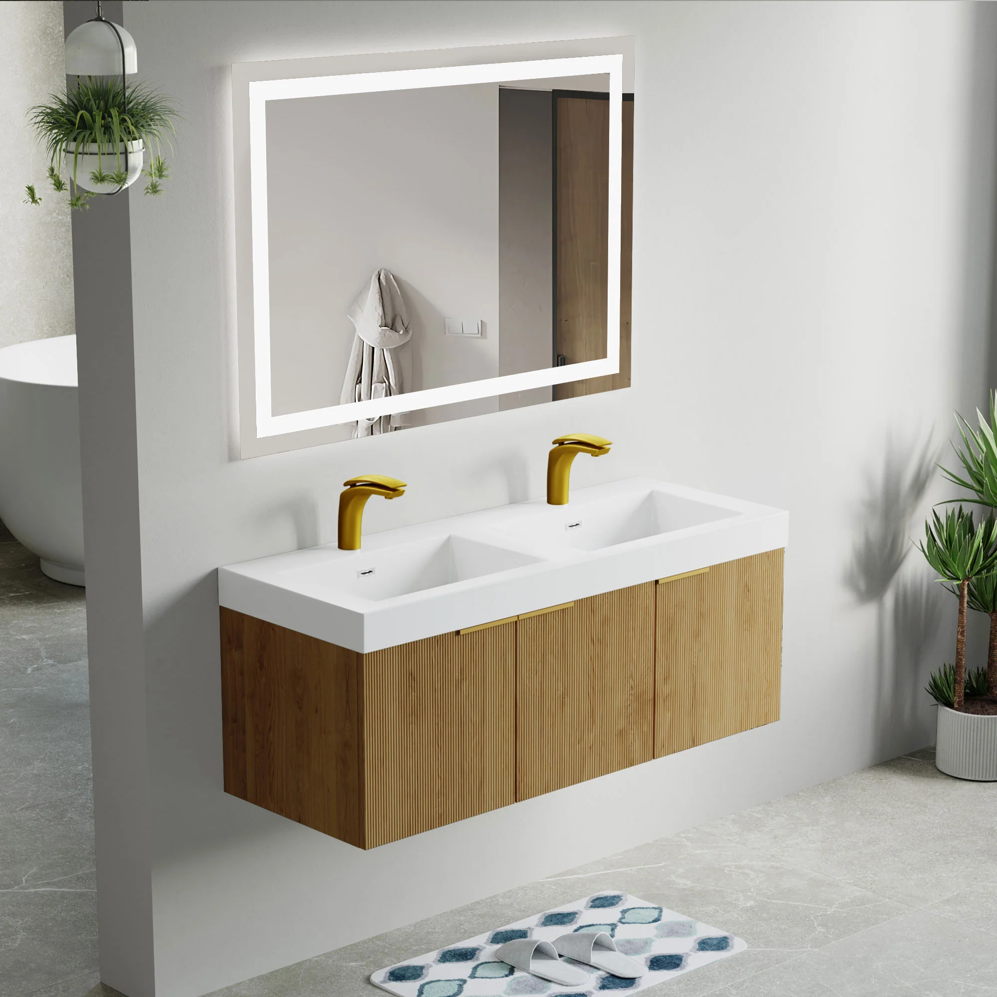 Bellezza Floating Vanity - Fluted (24"-60") 113 Bellezza Floating Vanity - Fluted (24"-60")
