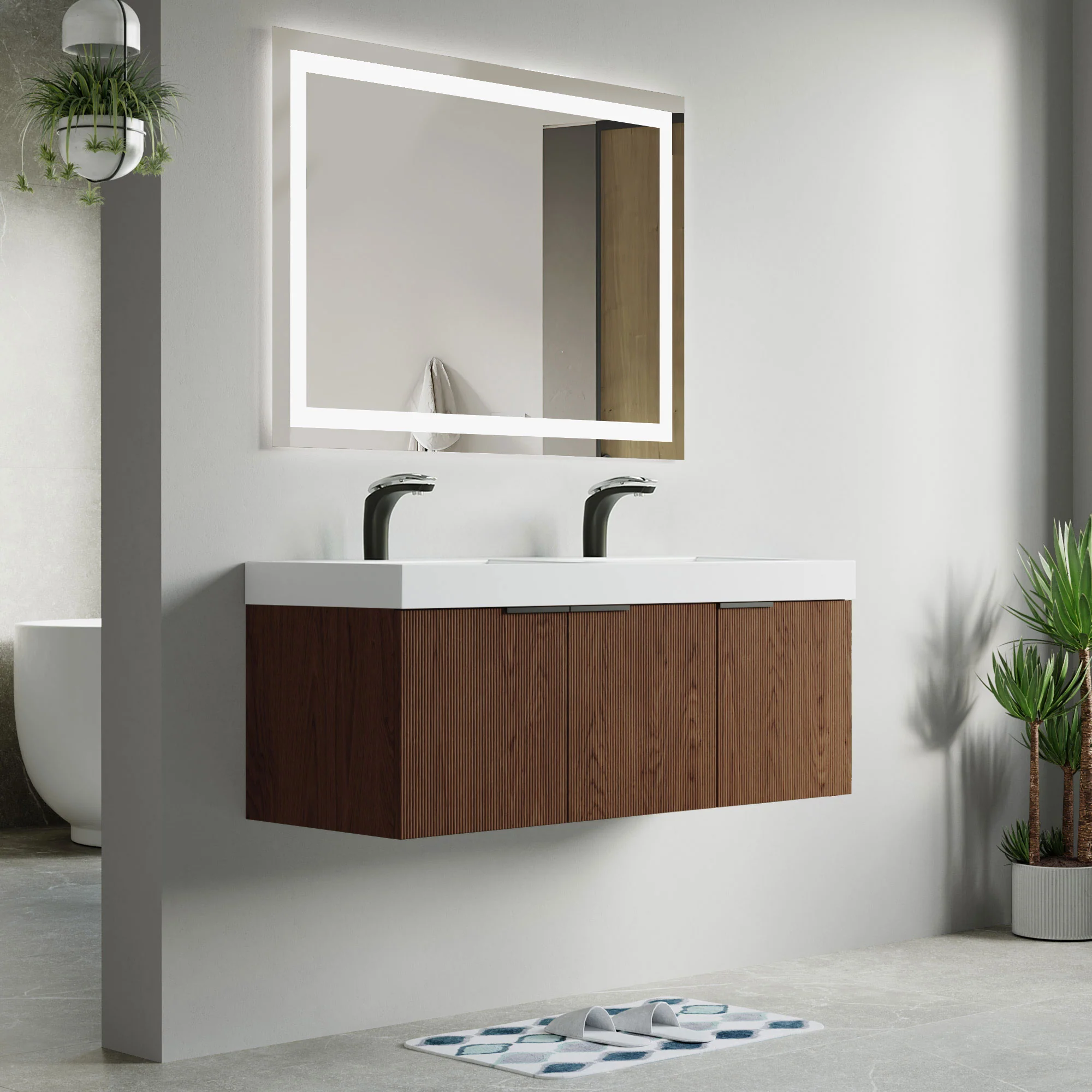Bellezza Floating Vanity - Fluted (24"-60") 118 Bellezza Floating Vanity - Fluted (24"-60")