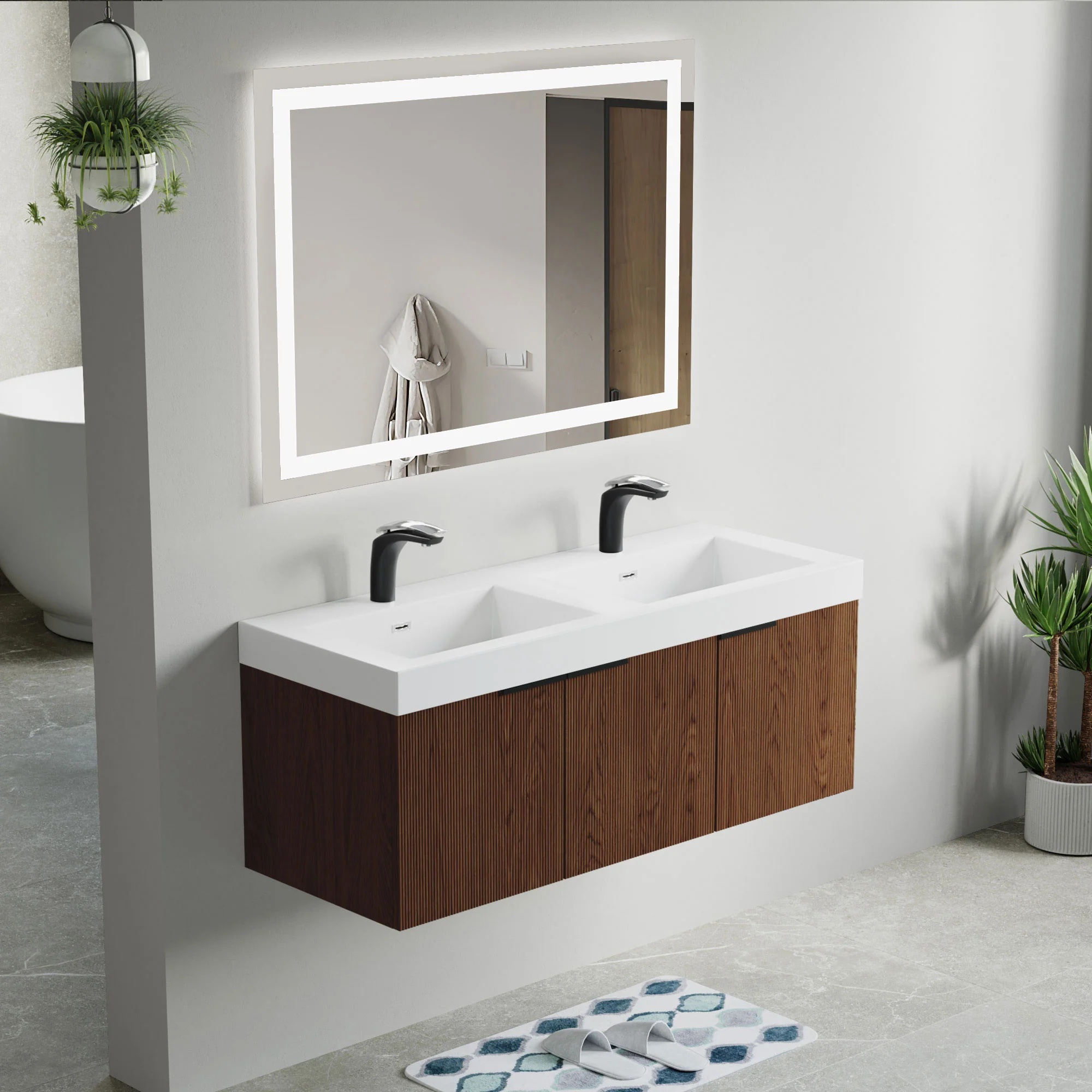 Bellezza Floating Vanity - Fluted (24"-60") 119 Bellezza Floating Vanity - Fluted (24"-60")
