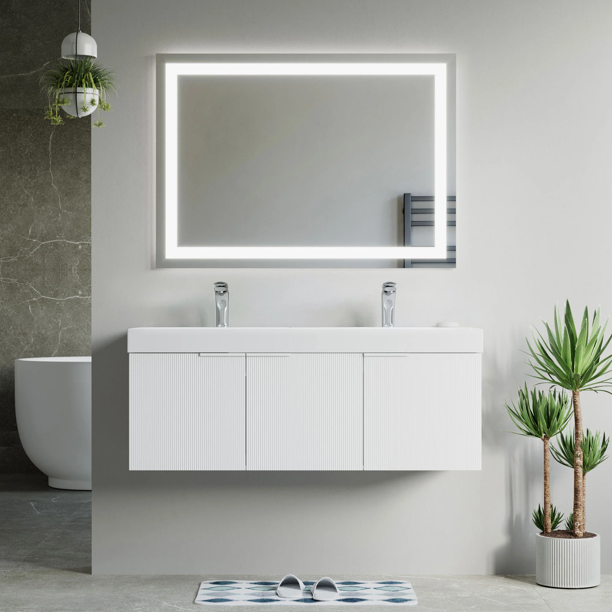 Bellezza Floating Vanity - Fluted (24"-60") 122 Bellezza Floating Vanity - Fluted (24"-60")